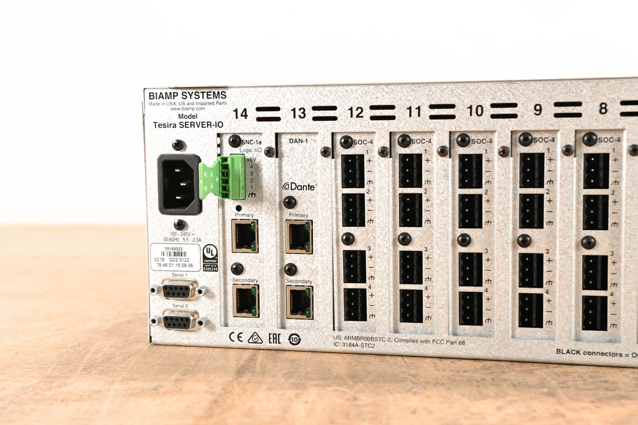 Biamp Tesira SERVER-IO Digital Audio Network Server