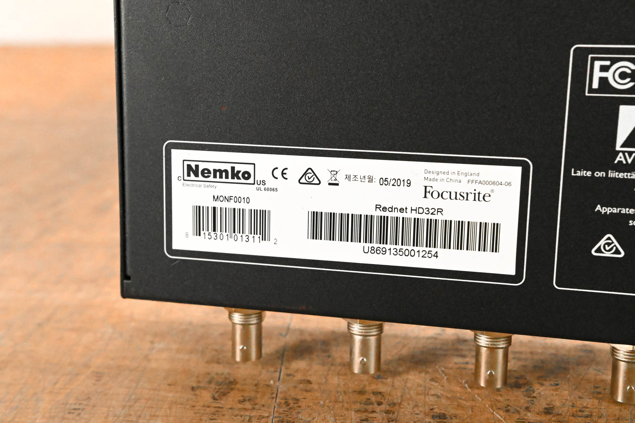 Focusrite RedNet HD32R 32 x 32 Dante Network Digital I/O HD Bridge