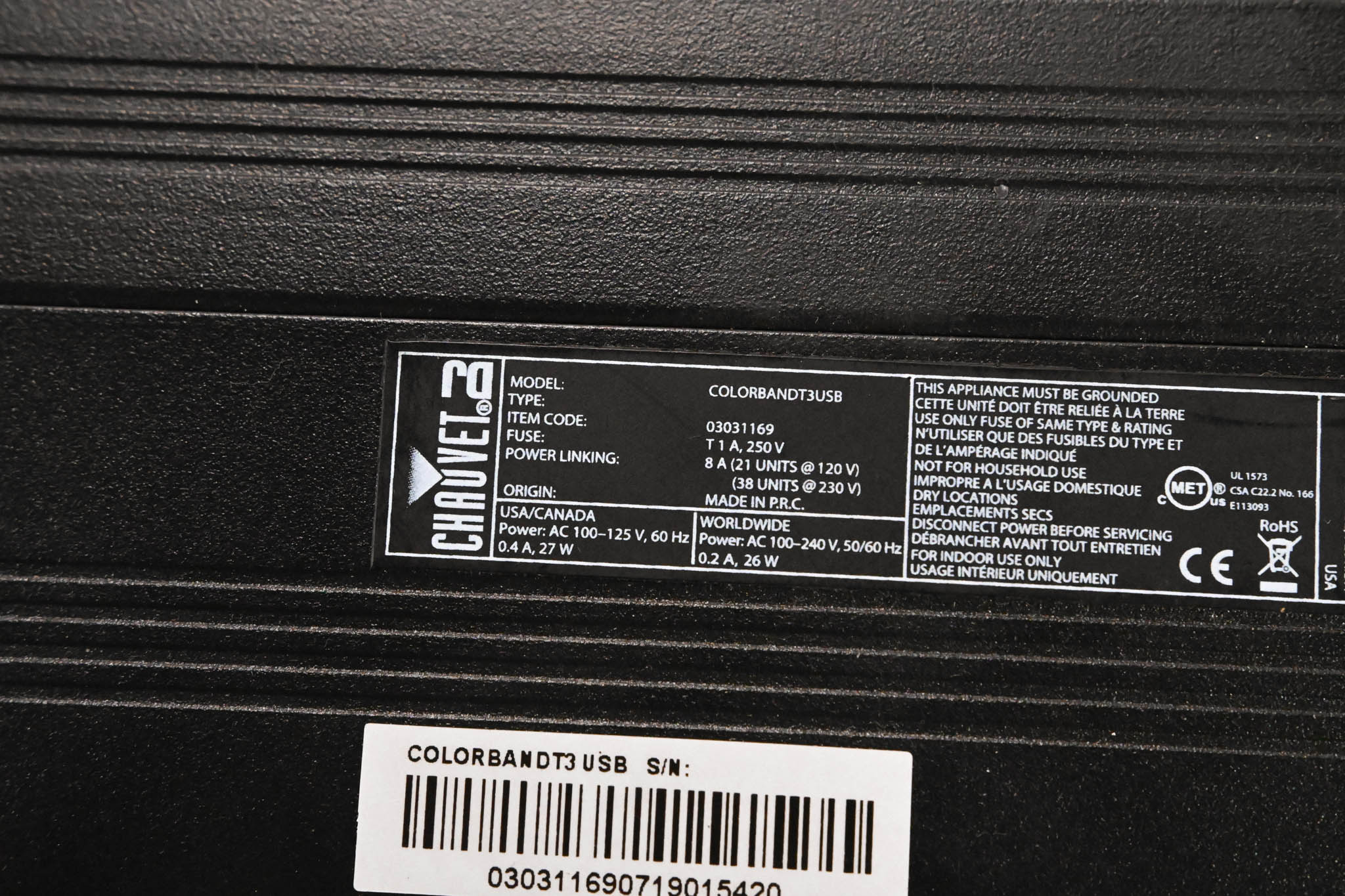 Chauvet COLORband T3USB Linear RGB Wash Light