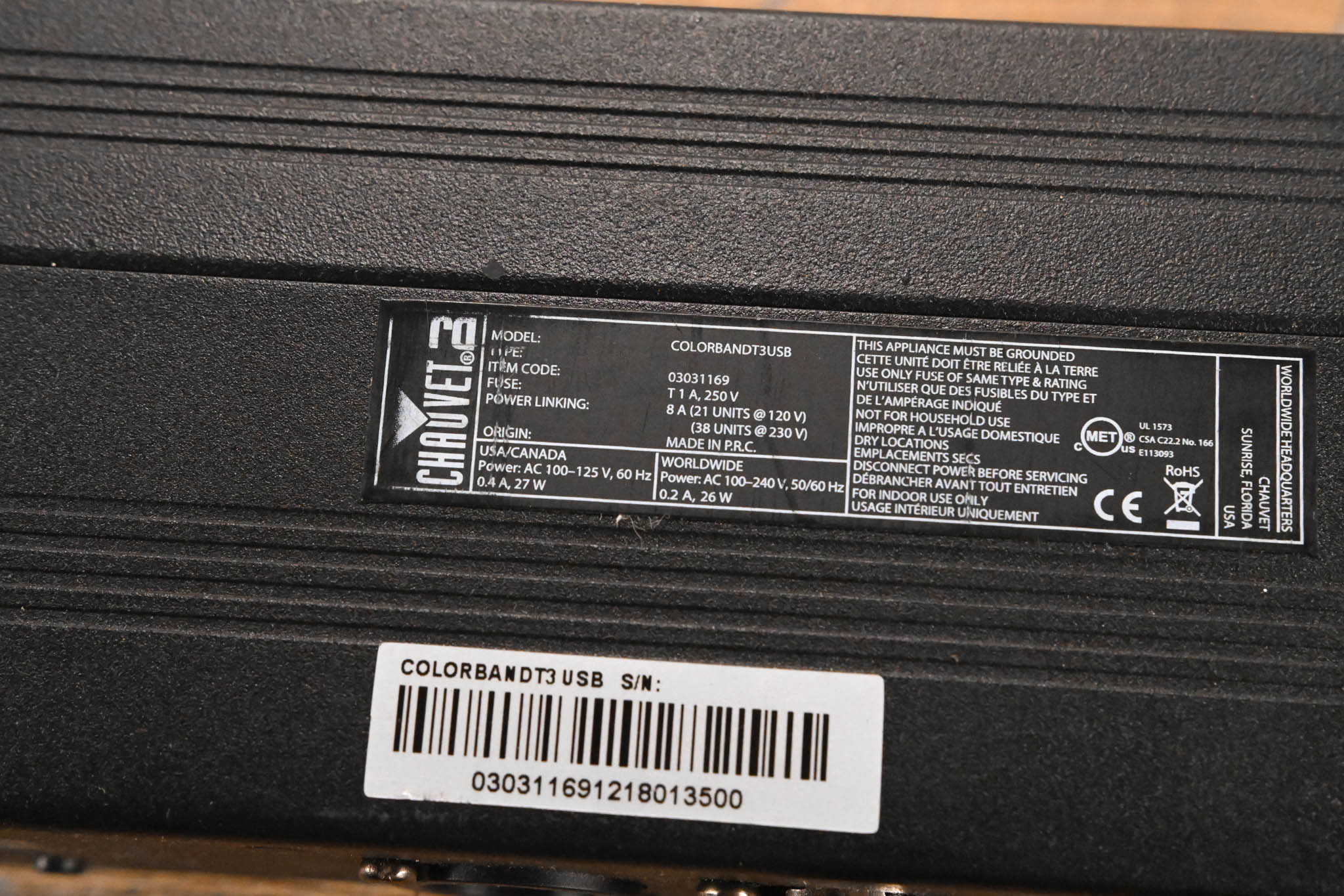 Chauvet COLORband T3USB Linear RGB Wash Light