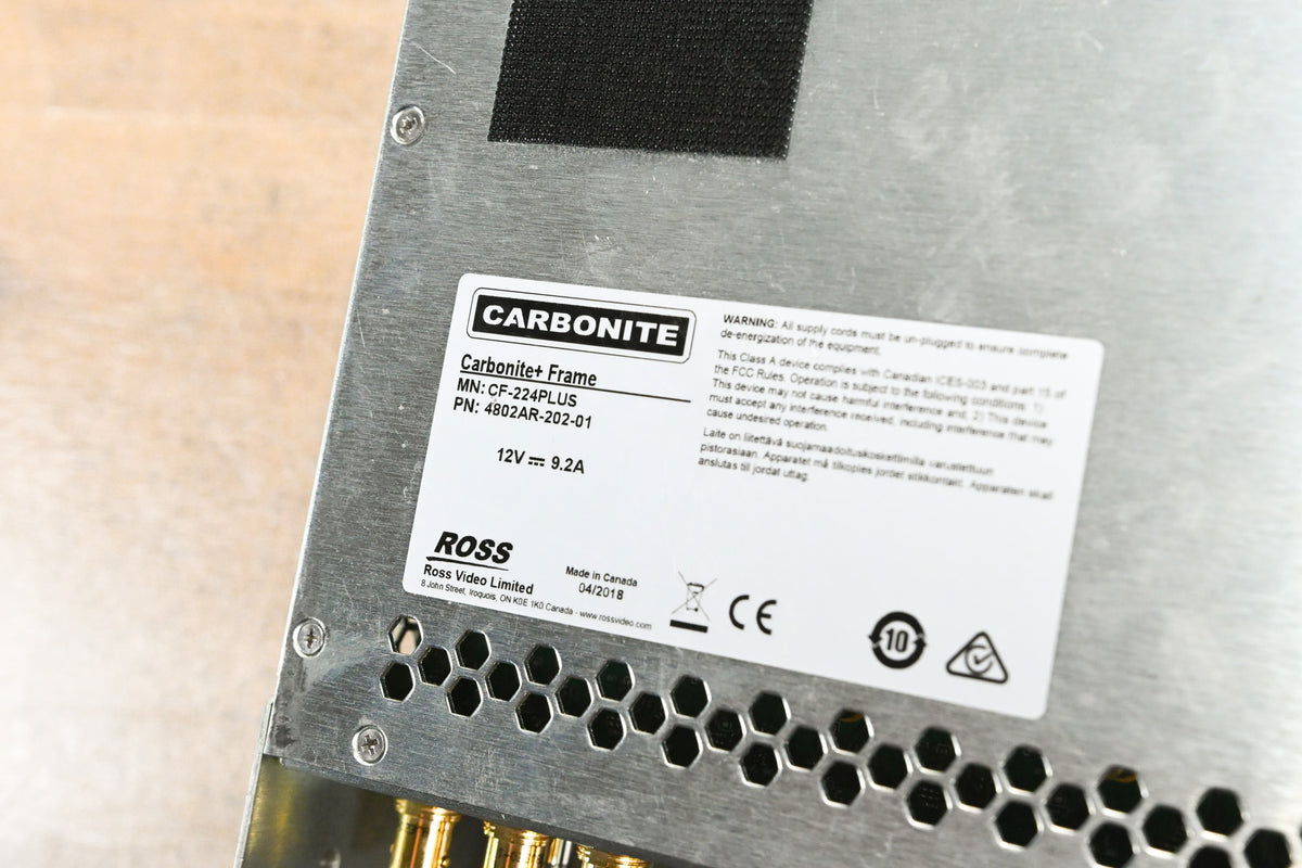 Ross Carbonite+ Frame 1 M/E Video Switcher