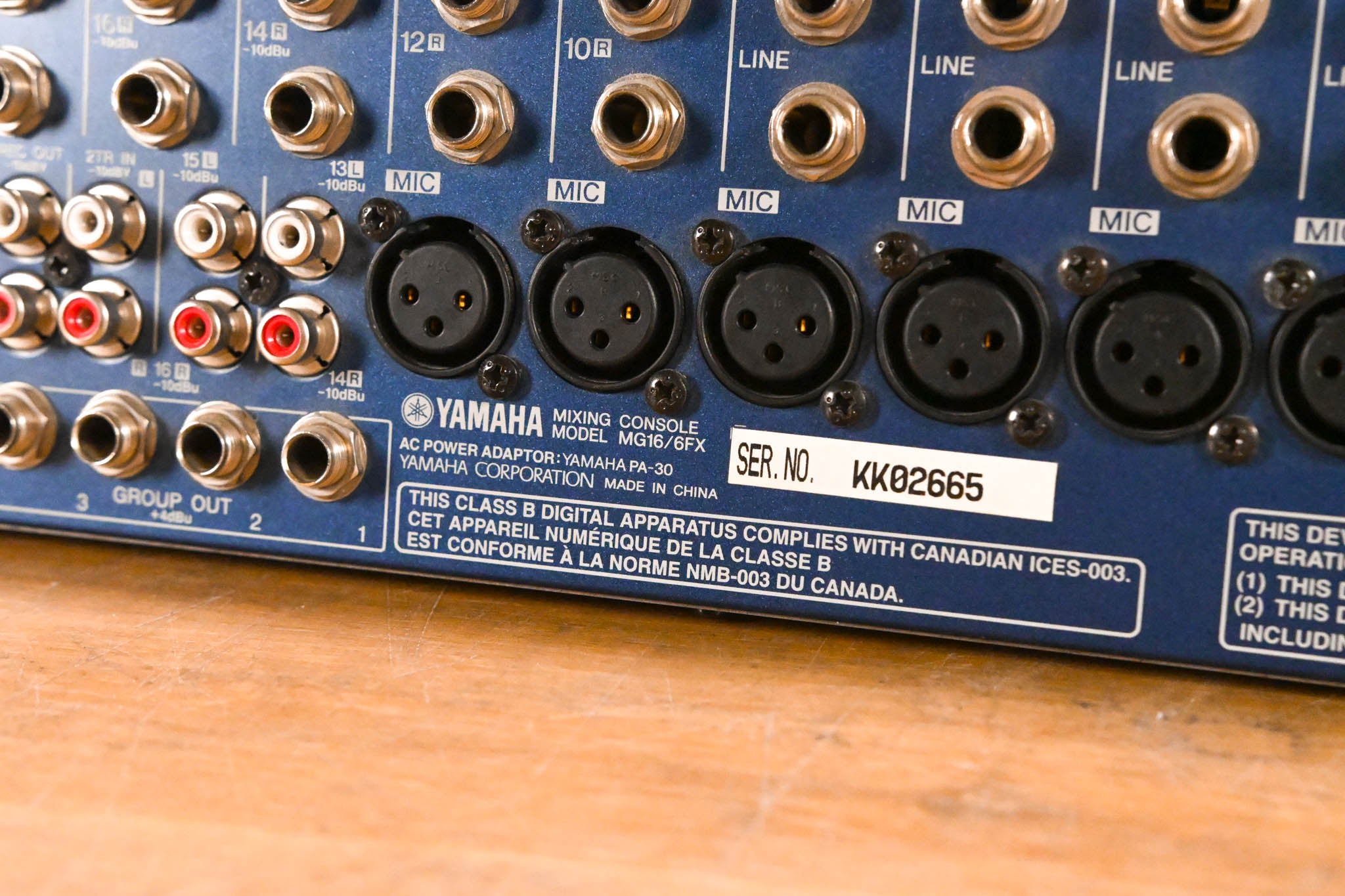 Yamaha MG16/6FX 16-Channel 6-Bus Analog Mixing Console (NO POWER SUPPLY)