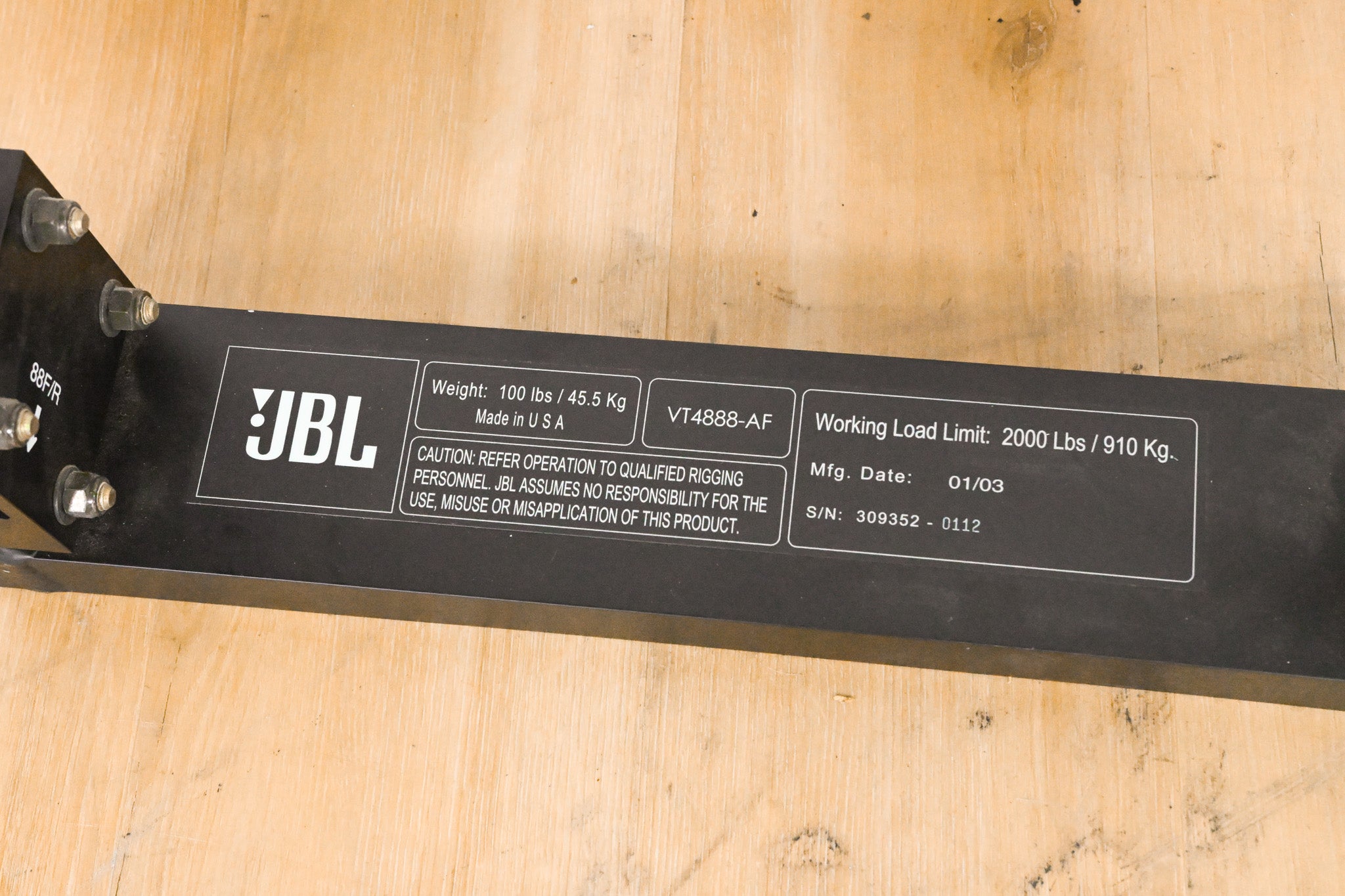 JBL VT4888-AF Array Frame for VT Systems