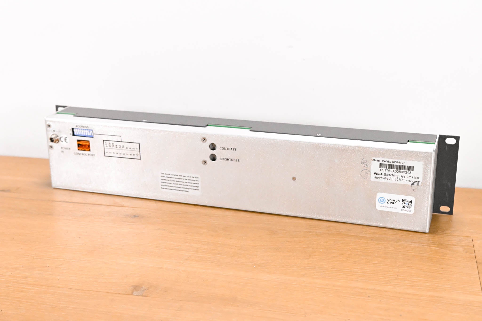 Pesa RCP-MB2 2RU Control Panel (NO POWER SUPPLY)