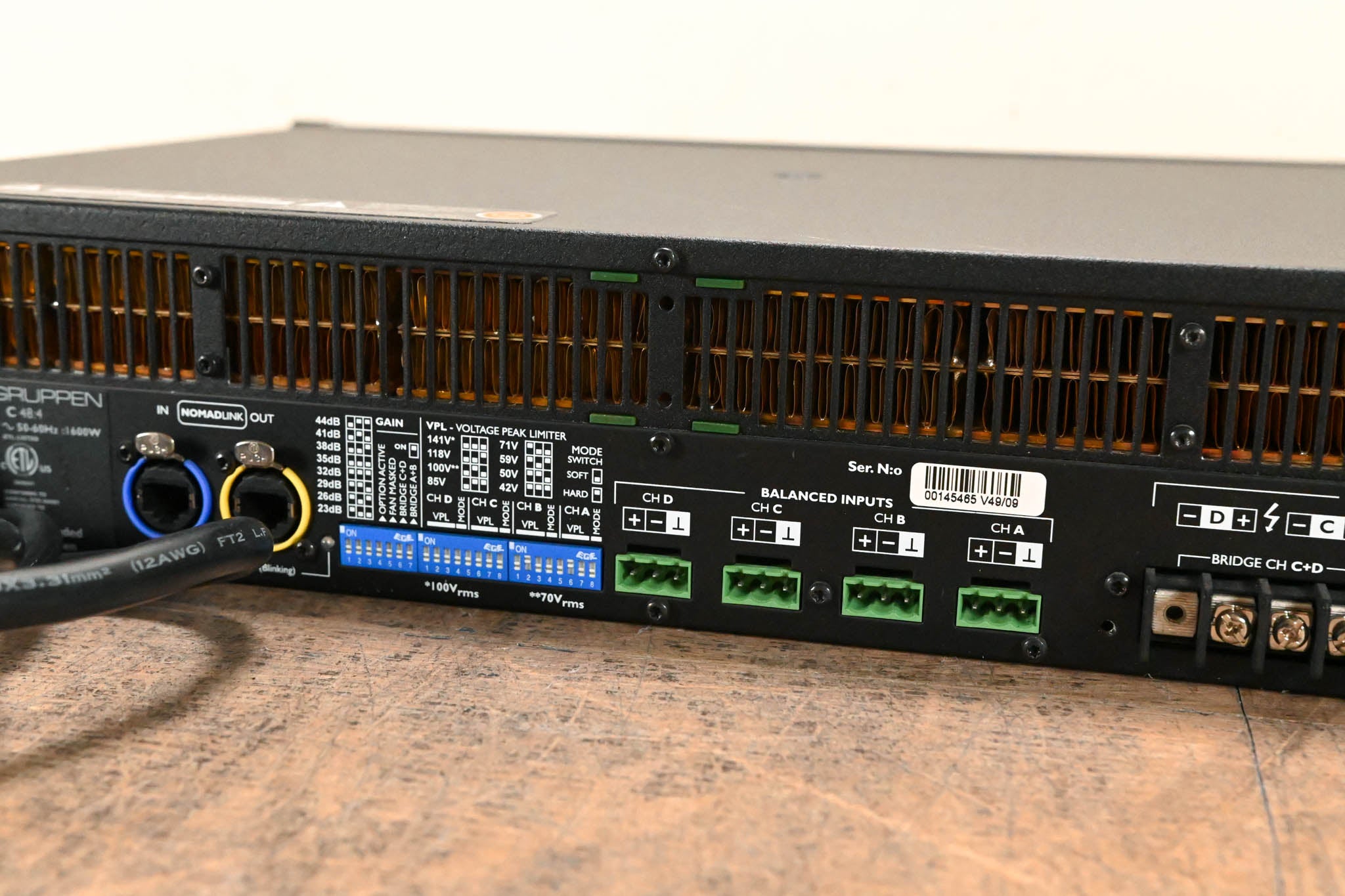 Lab Gruppen C 48:4 4800W 4-Channel Power Amplifier