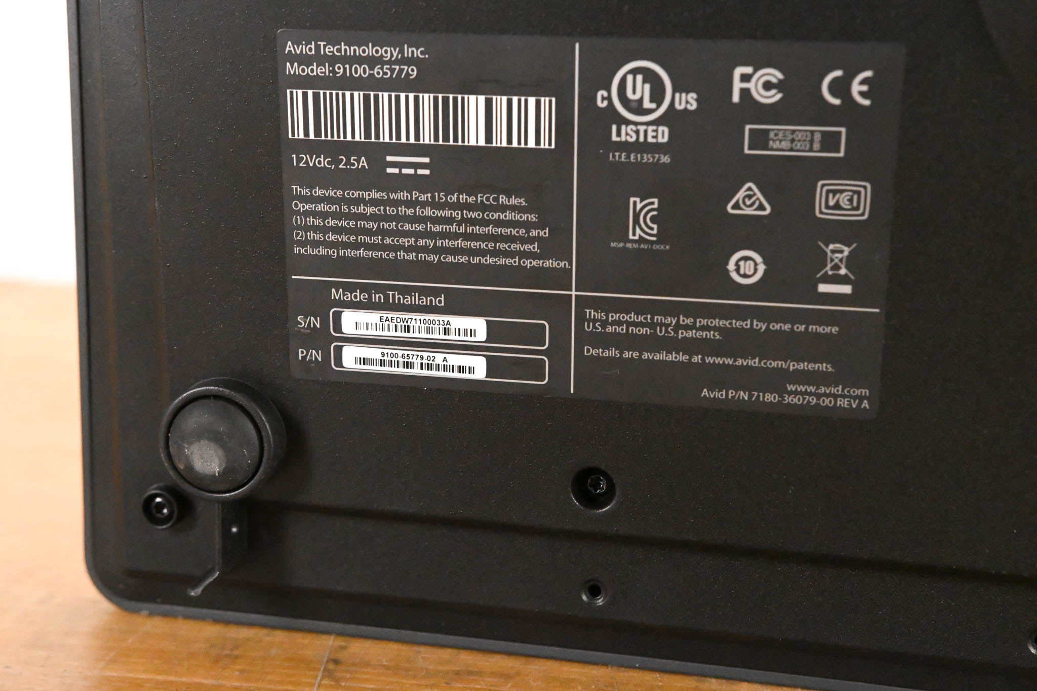 AVID Pro Tools Dock Control Surface (NO POWER SUPPLY)