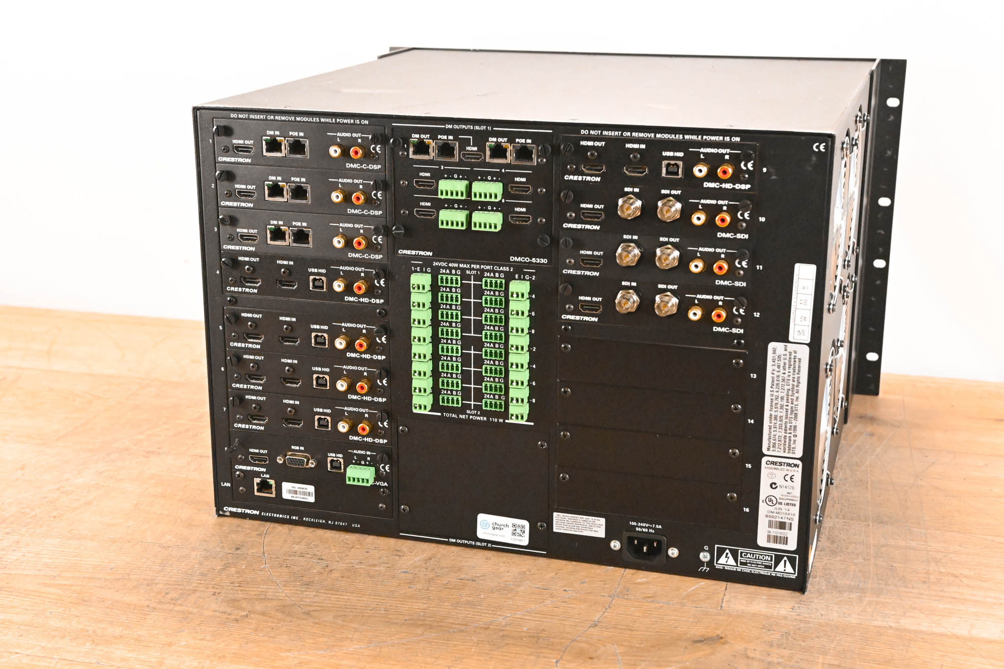 Crestron DM-MD16X16 16x16 DigitalMedia Switcher