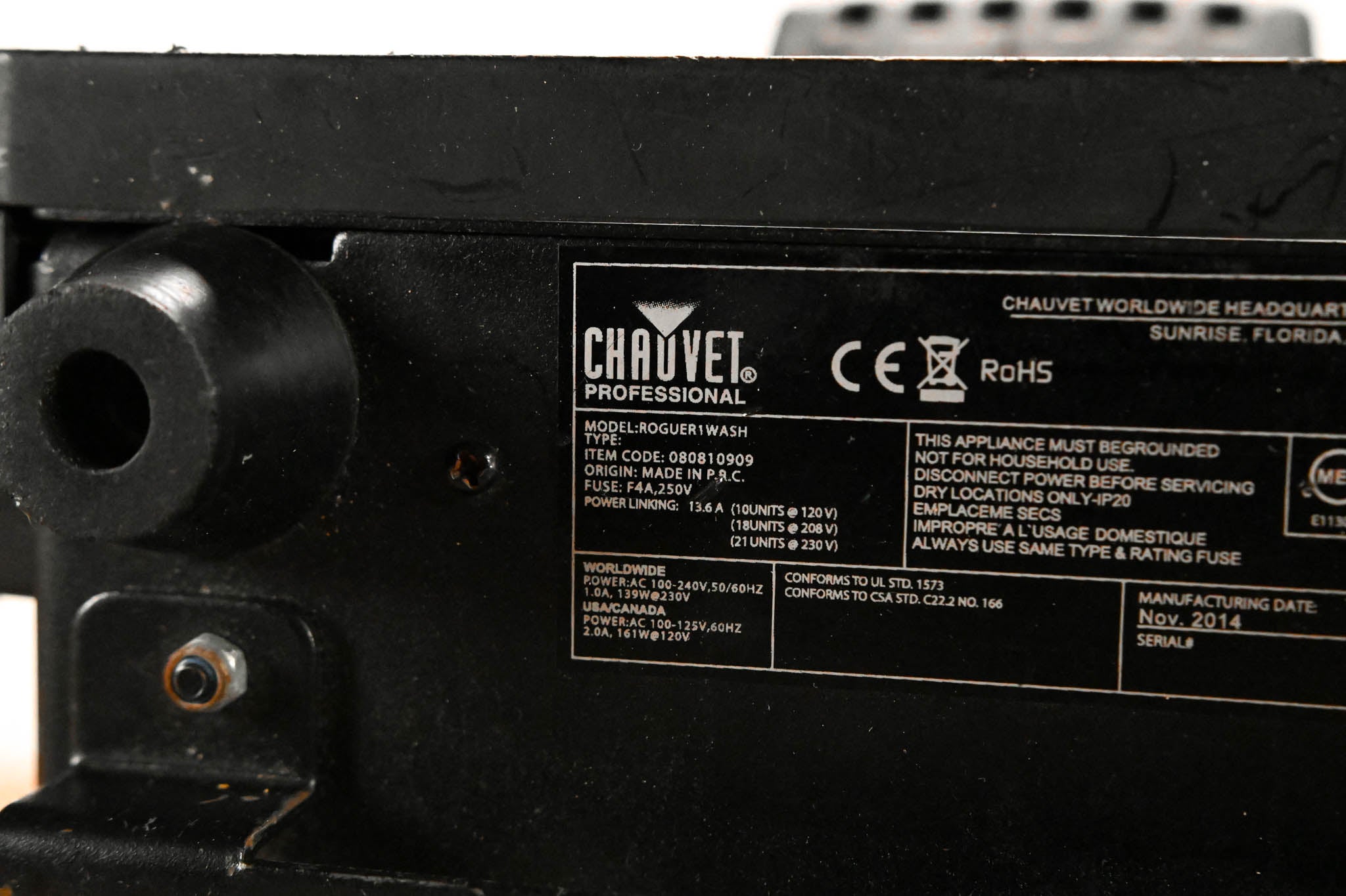 Chauvet Rogue R1 Wash LED Moving Head Light