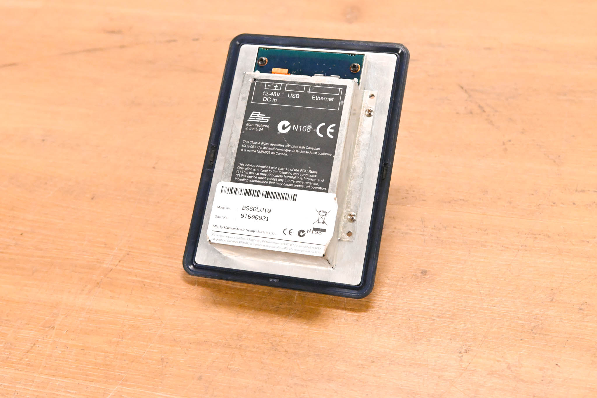 BSS BLU-10-BLU Touchscreen Programmable Controller (NO POWER SUPPLY)