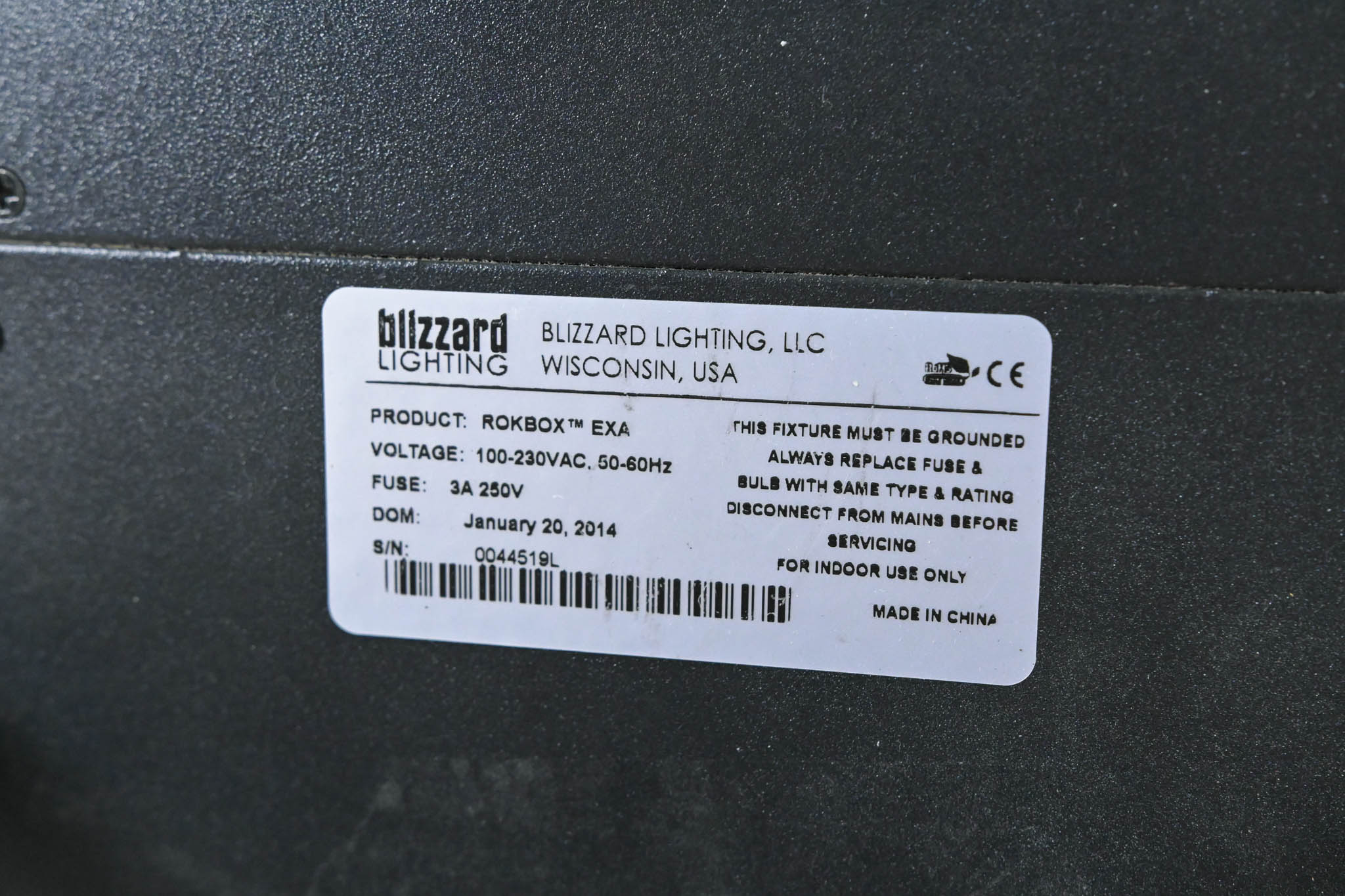 Blizzard Lighting RokBox EXA RGBAW+UV LED Par Fixture