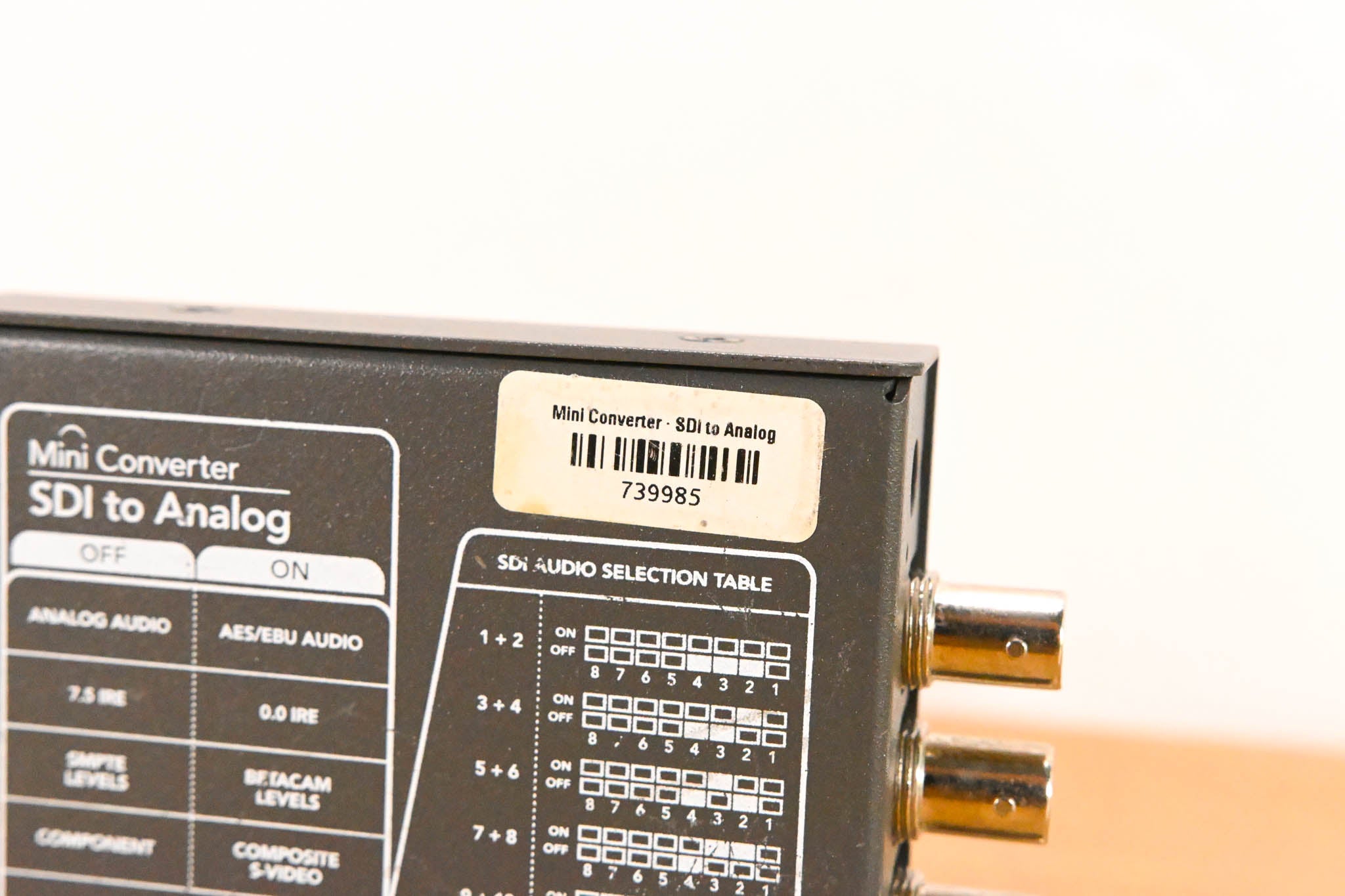 Blackmagic Design Mini Converter SDI to Analog (NO POWER SUPPLY)