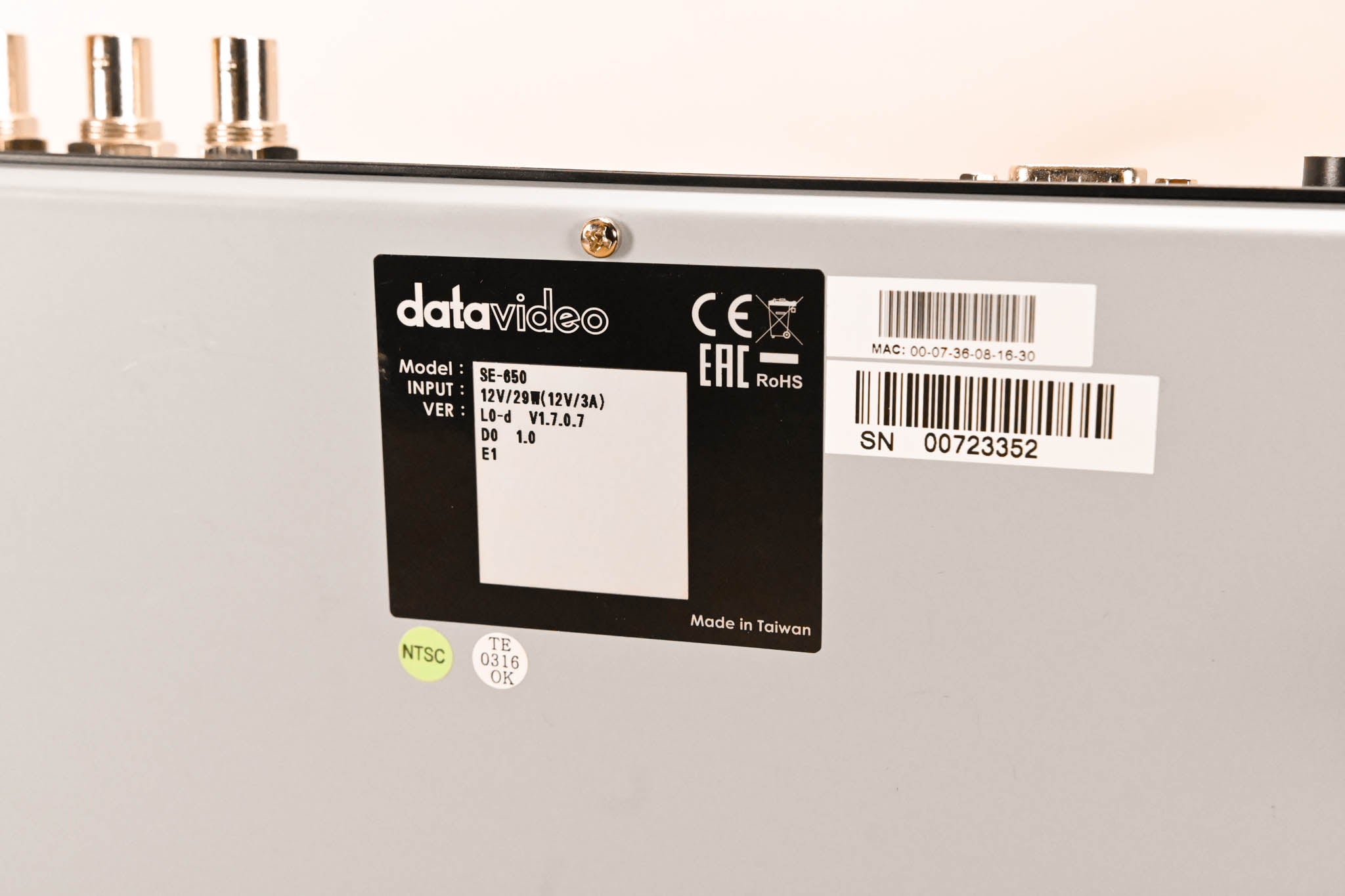 Datavideo SE-650 4-Channel HD Digital Video Switcher