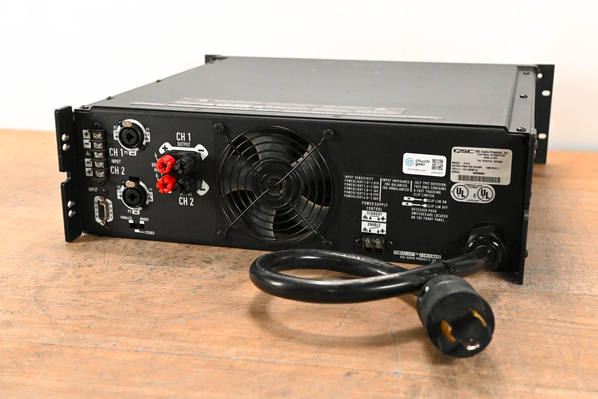 QSC PowerLight 4.0 2-Channel Power Amplifier