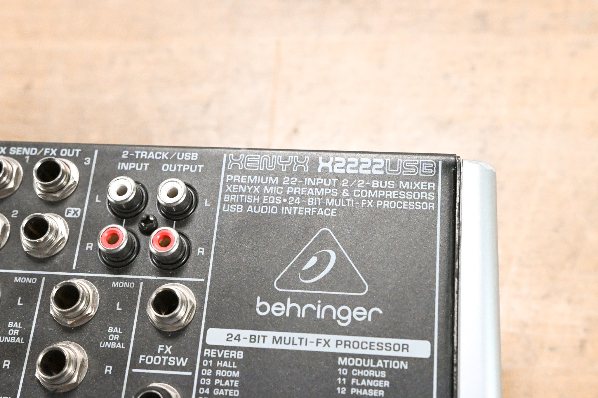 Behringer Xenyx X2222USB 22-Input 2/2-Bus Mixer with USB and Effects
