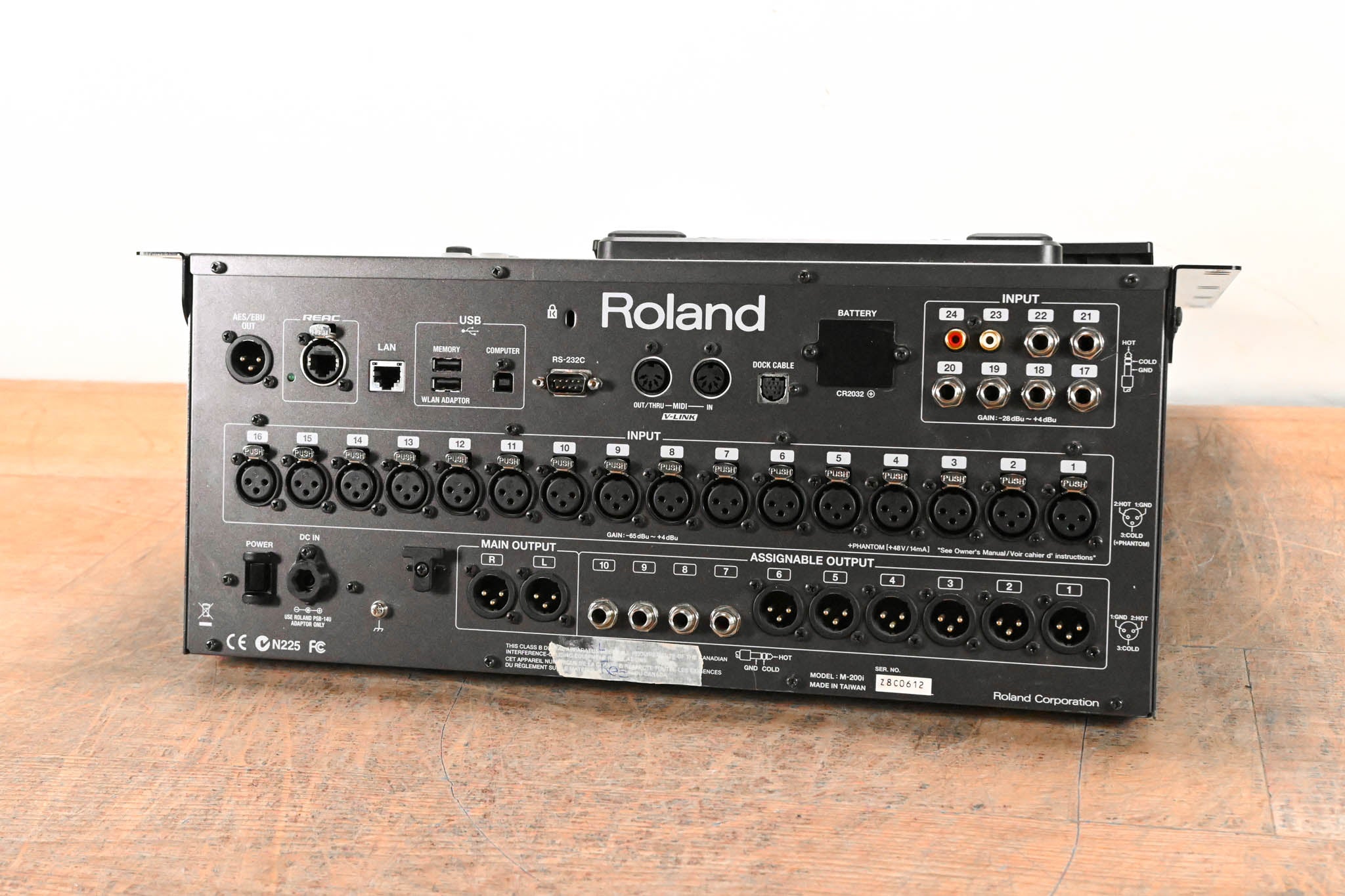 Roland M-200i 32-Channel Live Digital V-Mixer Console (NO POWER SUPPLY)