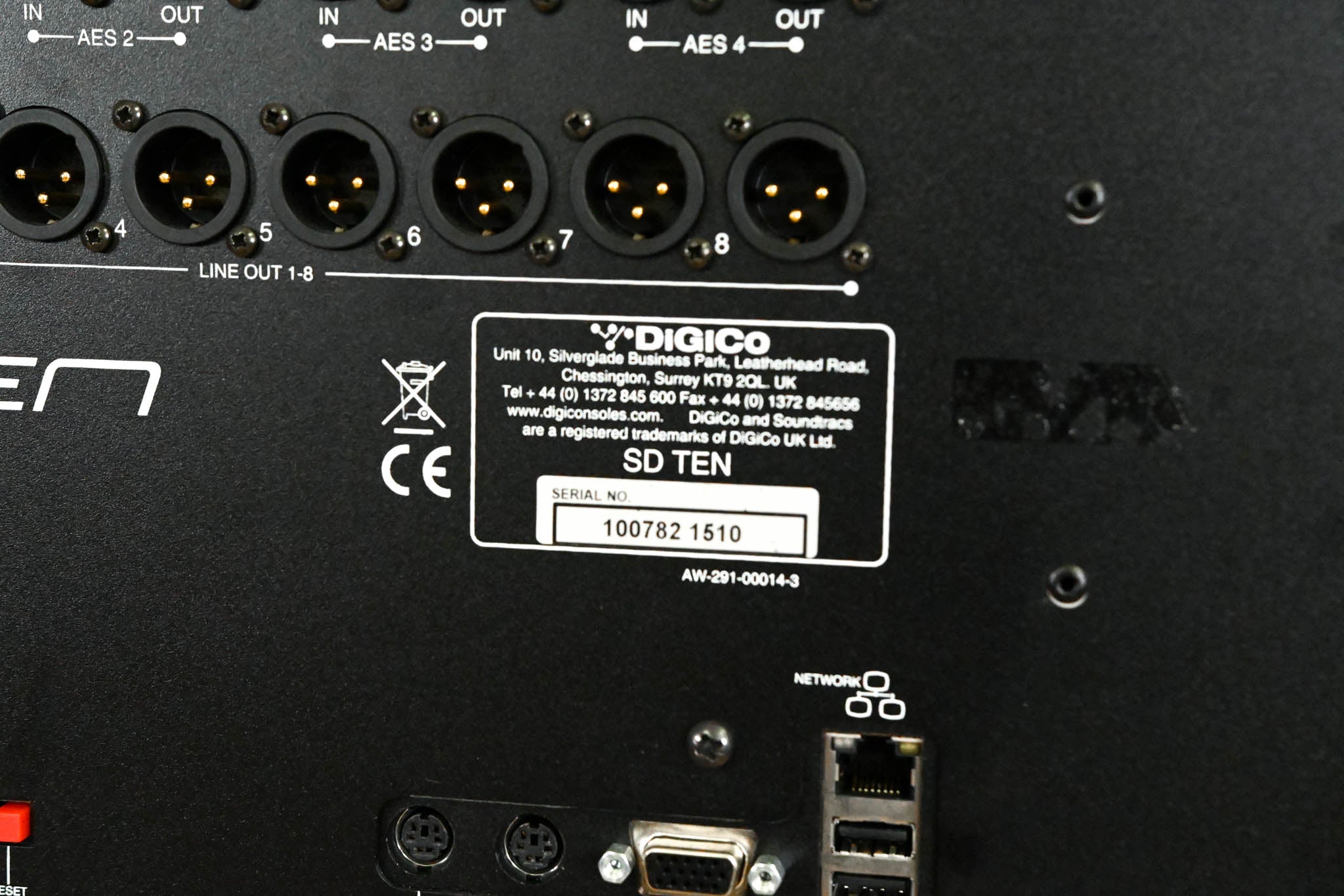 DiGiCo SD10 Digital Mixing Console with Waves Card and ST Optical