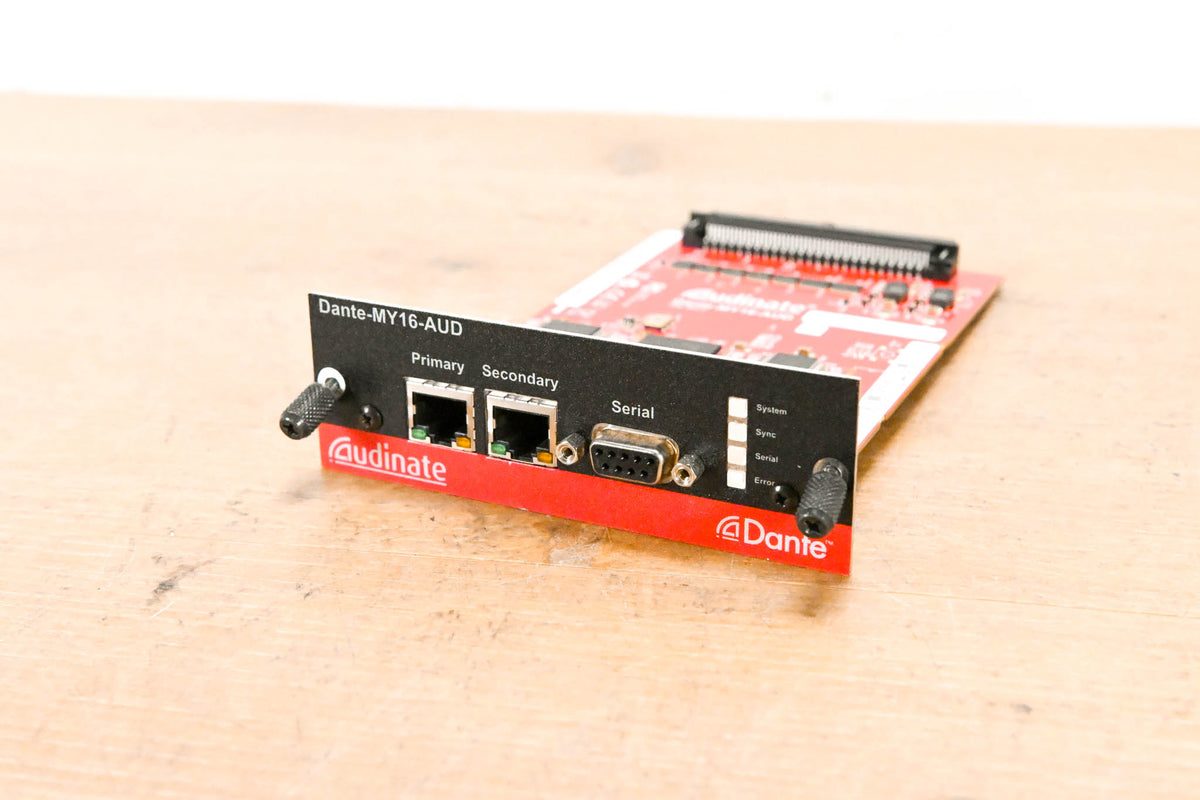 Audinate Dante-MY16-AUD 16-Channel Dante Network I/O Card