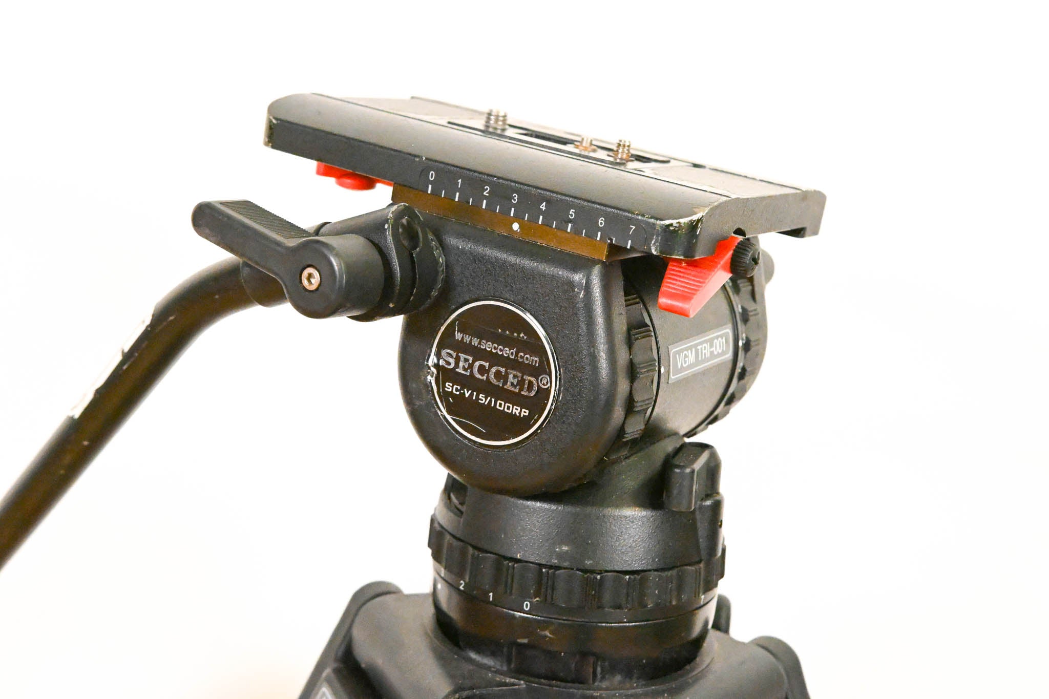 Secced SC-V15/100RP 100mm Fluid Head w/ Tripod Legs, Spreader & Case