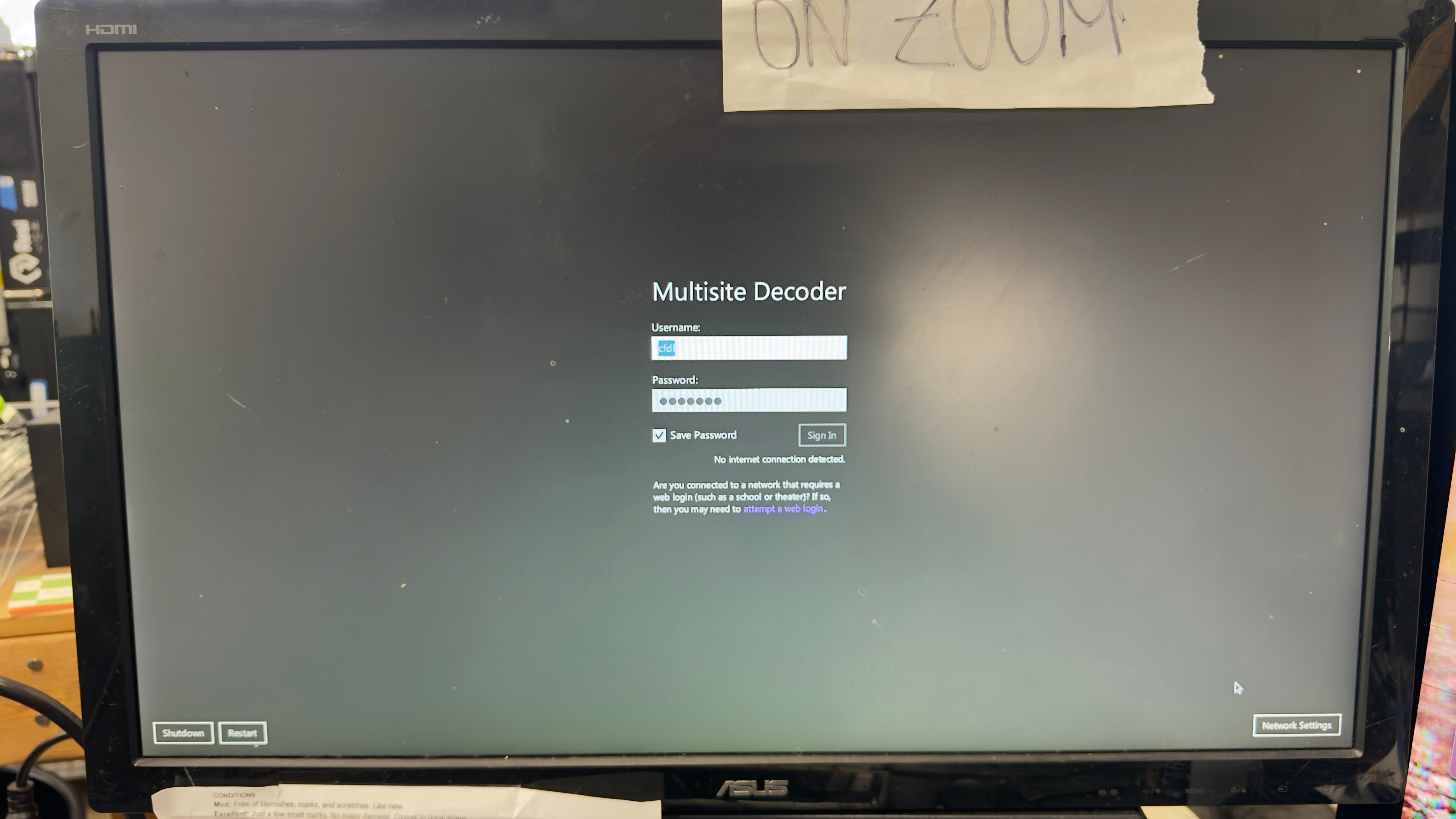 Living As One (Resi) D1000 Multisite Decoder