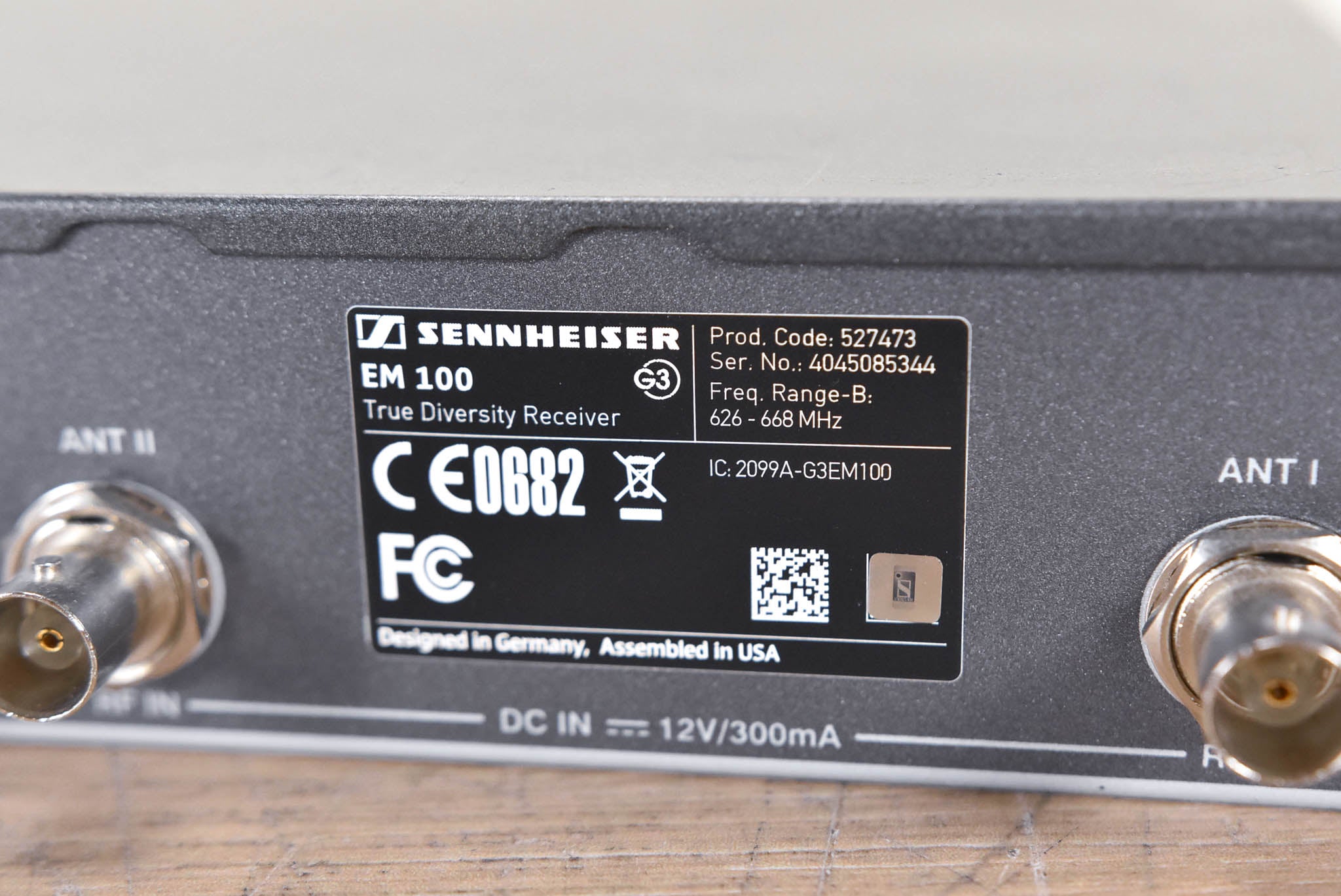 Sennheiser EM 100 G3 Wireless Receiver - 626-668 MHz