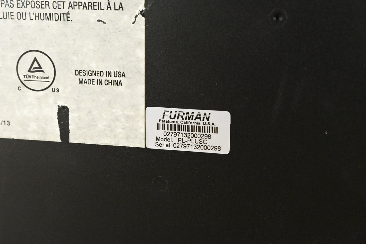 Furman PL-PLUS C 15A Power Conditioner with Voltmeter