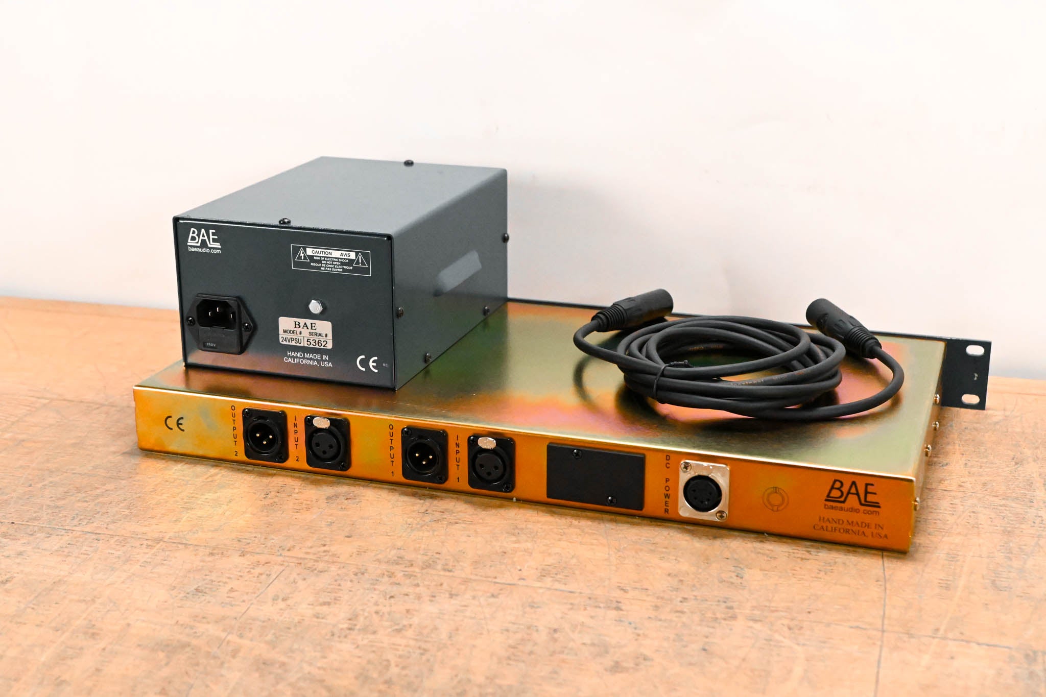 BAE 1073MPF Dual-Channel Microphone Preamp with Power Supply