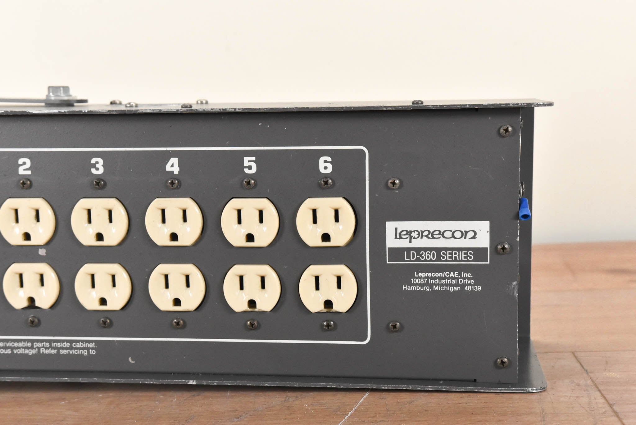 Leprecon LD-360-DMX-HP 6-Channel Edison DMX Dimmer Pack