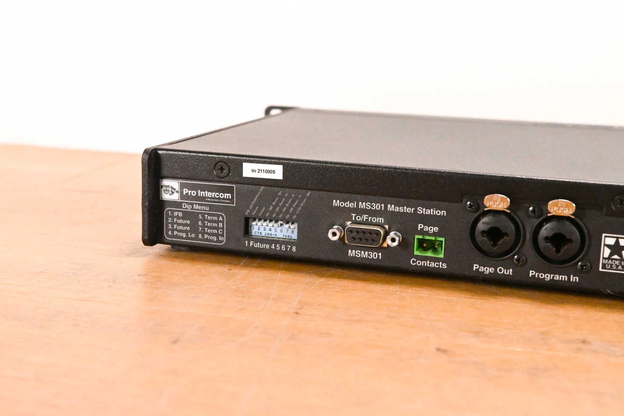Pro Intercom MS301 3-Circuit Intercom Master Station