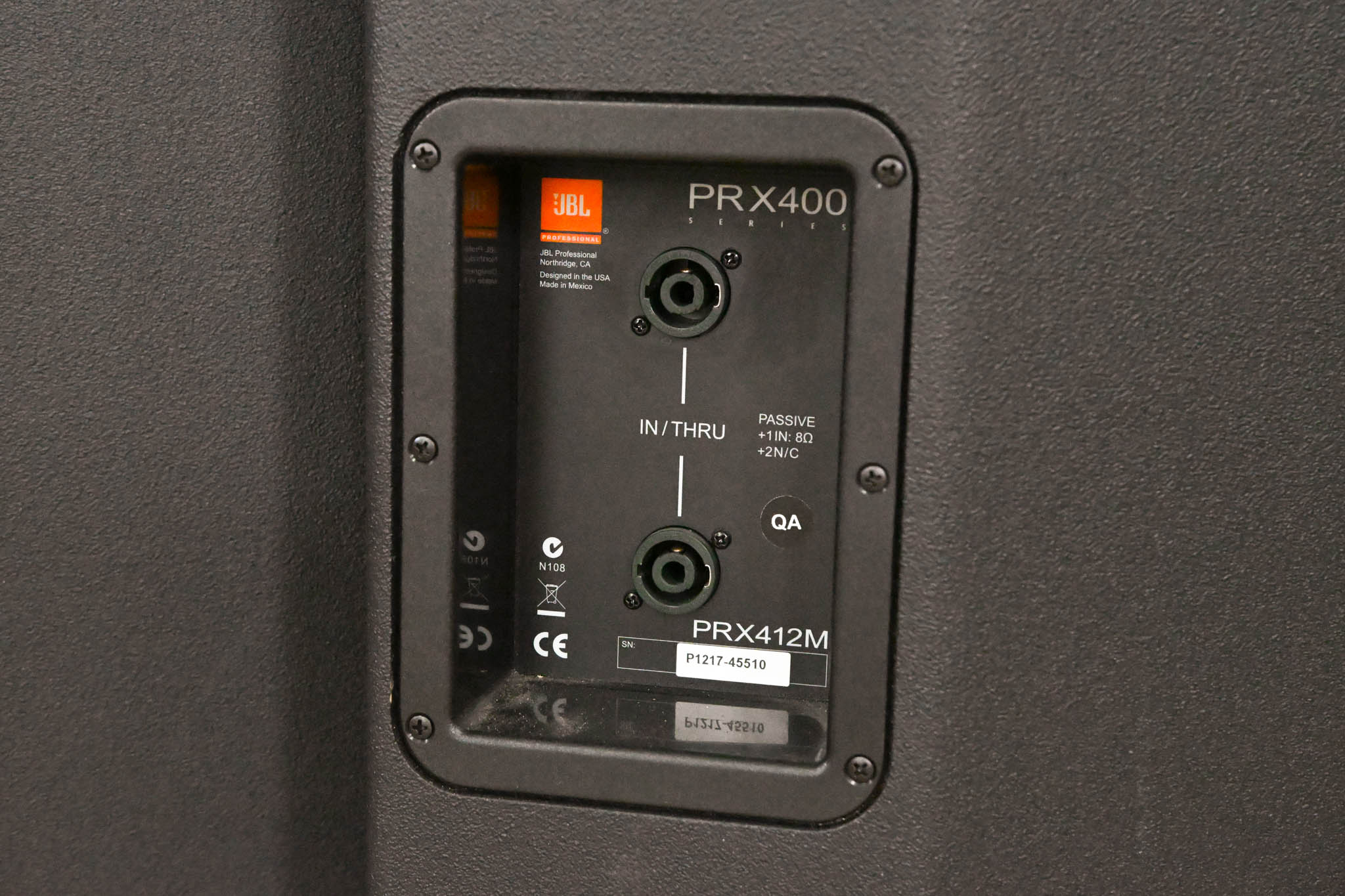 JBL PRX412M 1200W 12" Two-Way Passive Speaker (PAIR)