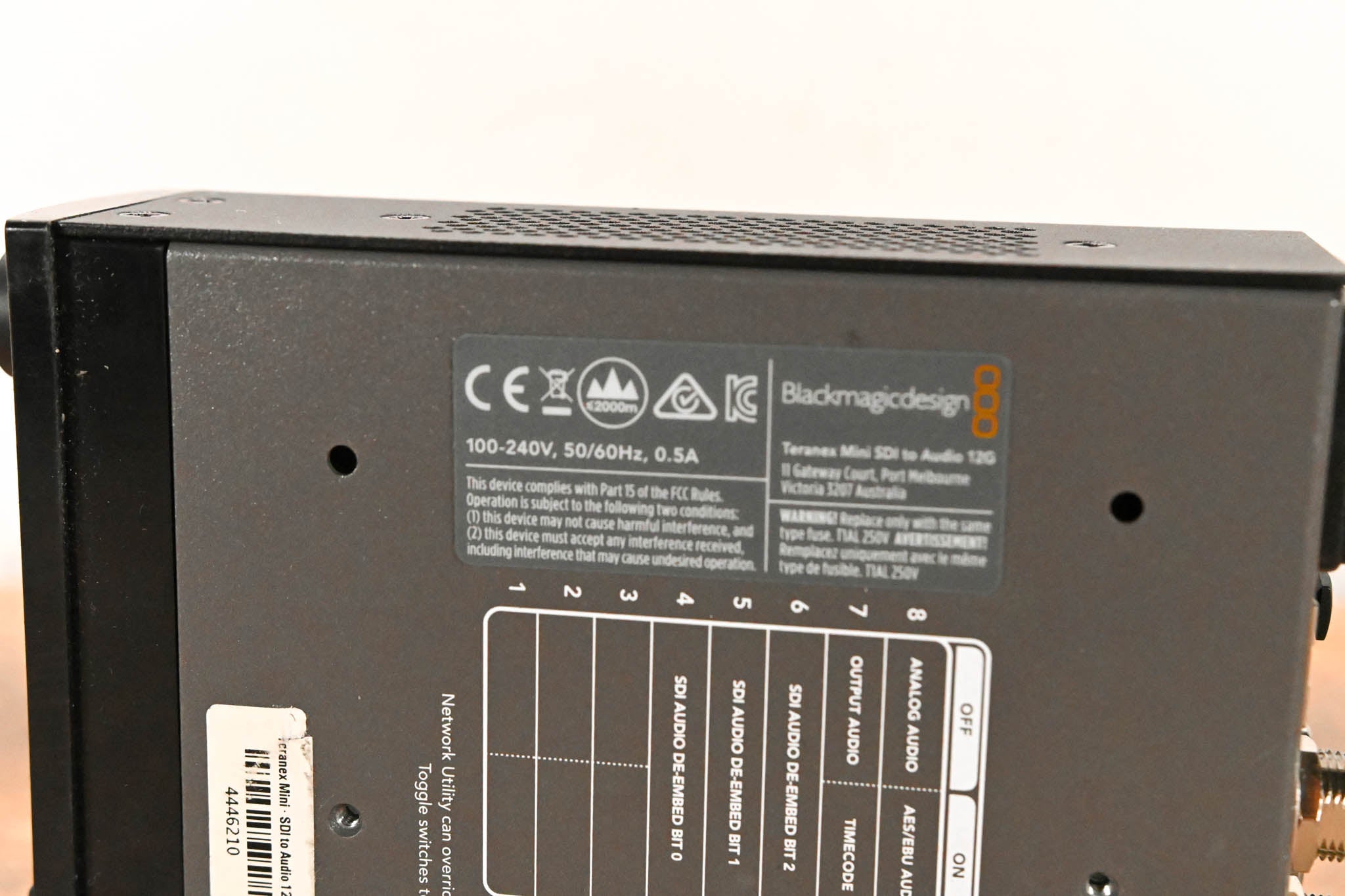 Blackmagic Design Teranex Mini SDI to Audio 12G w/ Smart Panel