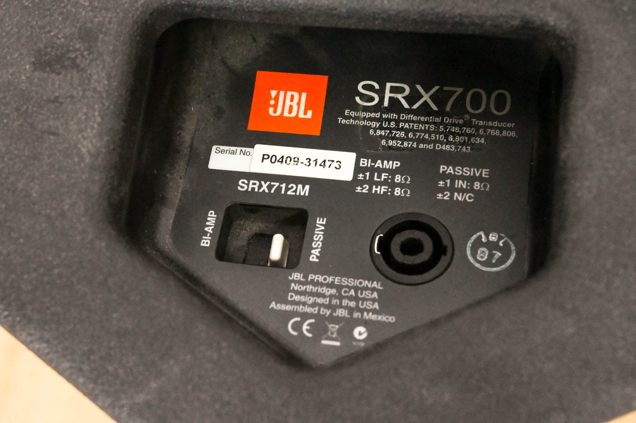 JBL SRX712M 12" High-Power Two-Way Passive Stage Monitor