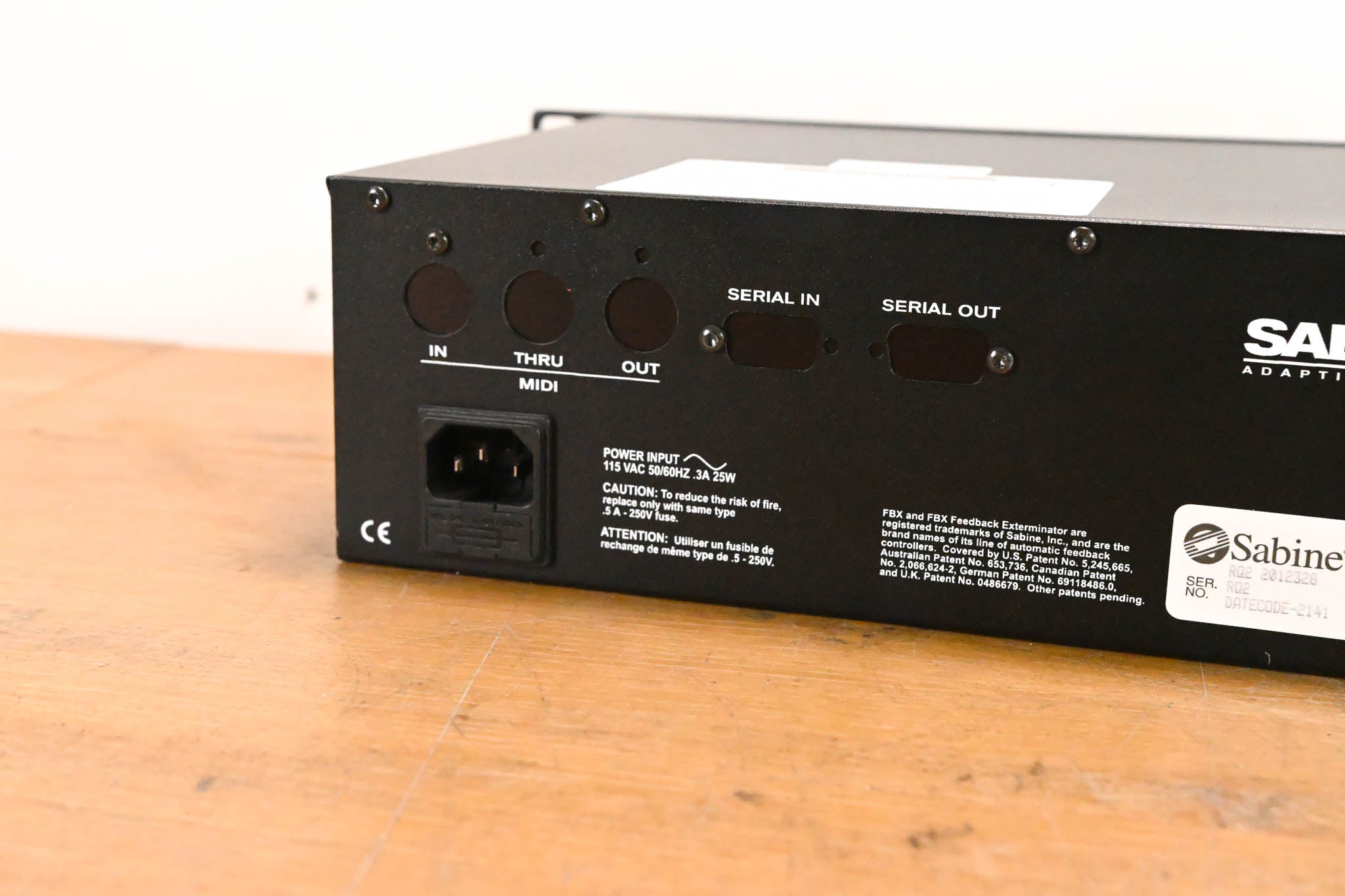 Sabine Real-Q2 Real-Time Adaptive Equalizer