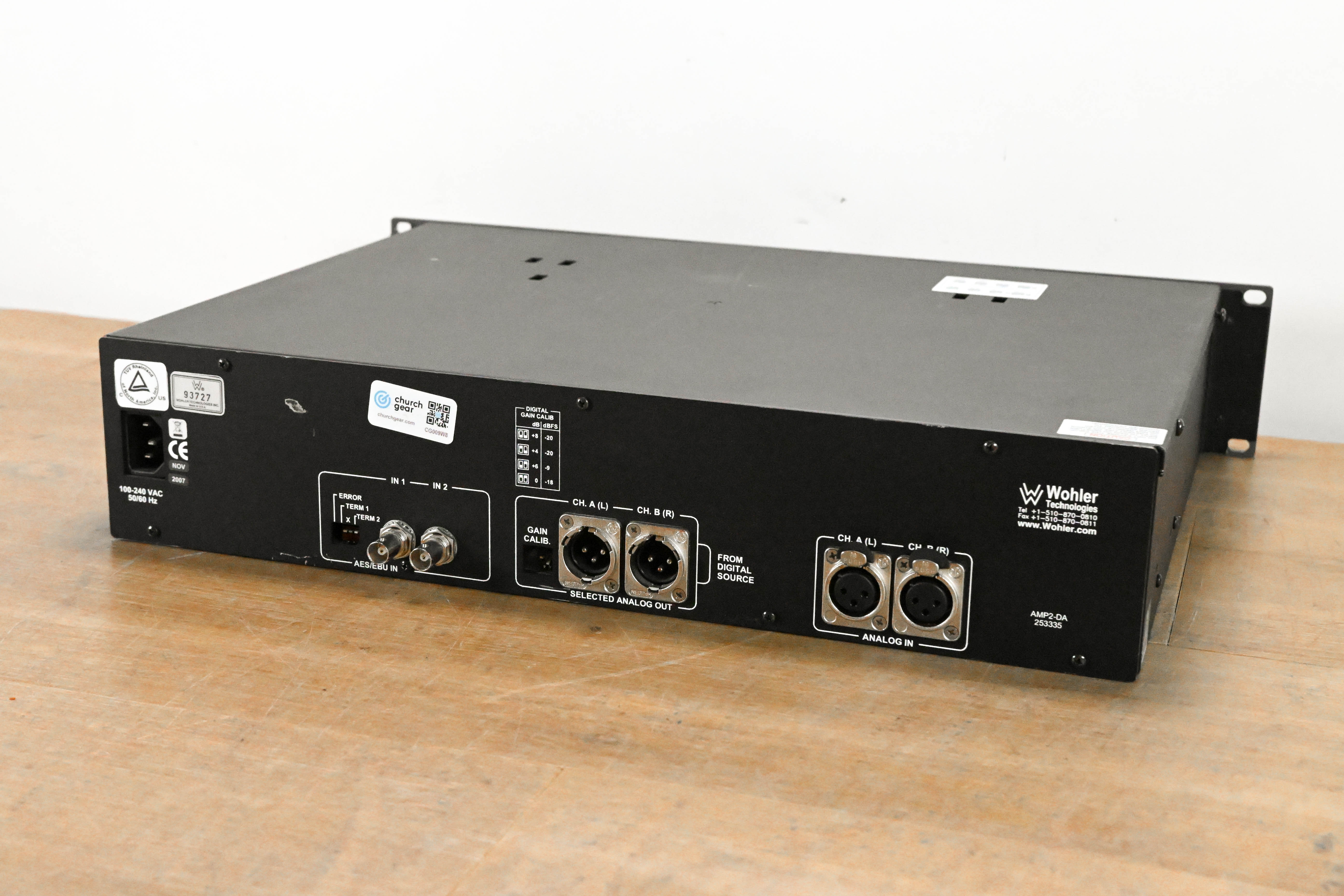 Wohler Technologies AMP2-DA Digital Audio Monitor Panel