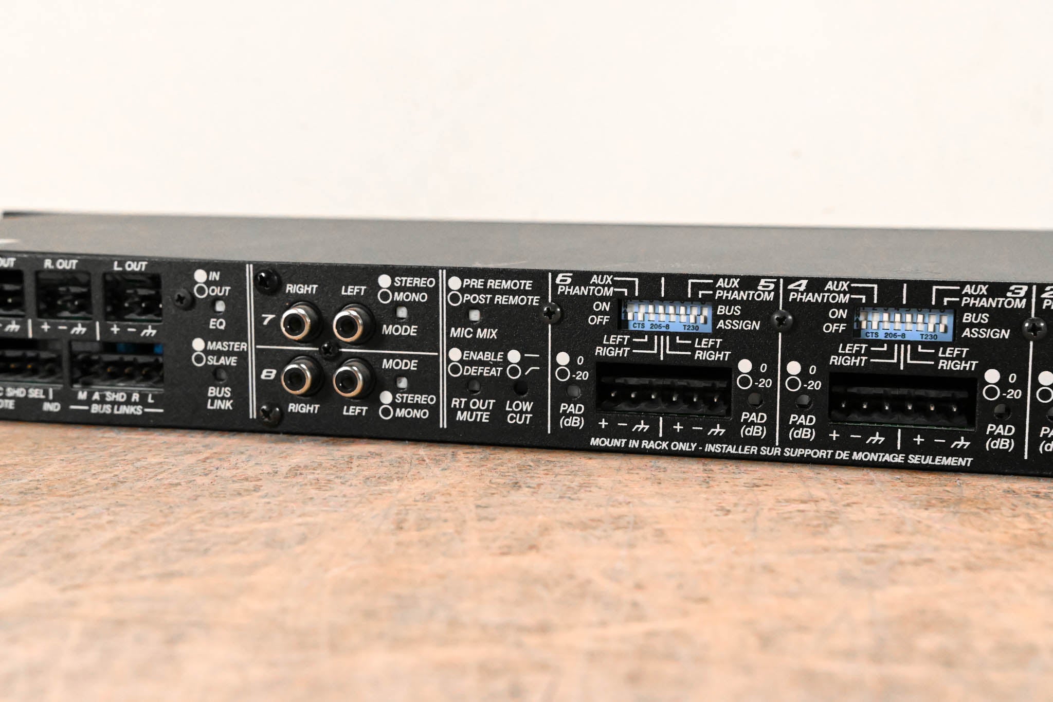 Architectural Acoustics SMR821a Stereo Mic/Line Program Audio Mixer