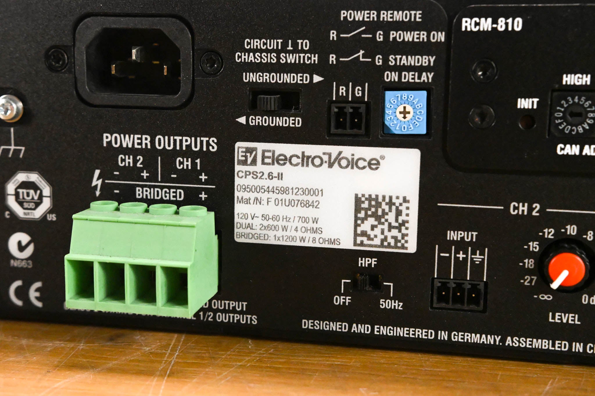 Electro-Voice (EV) CPS2.6-II 2-Channel Power Amplifier