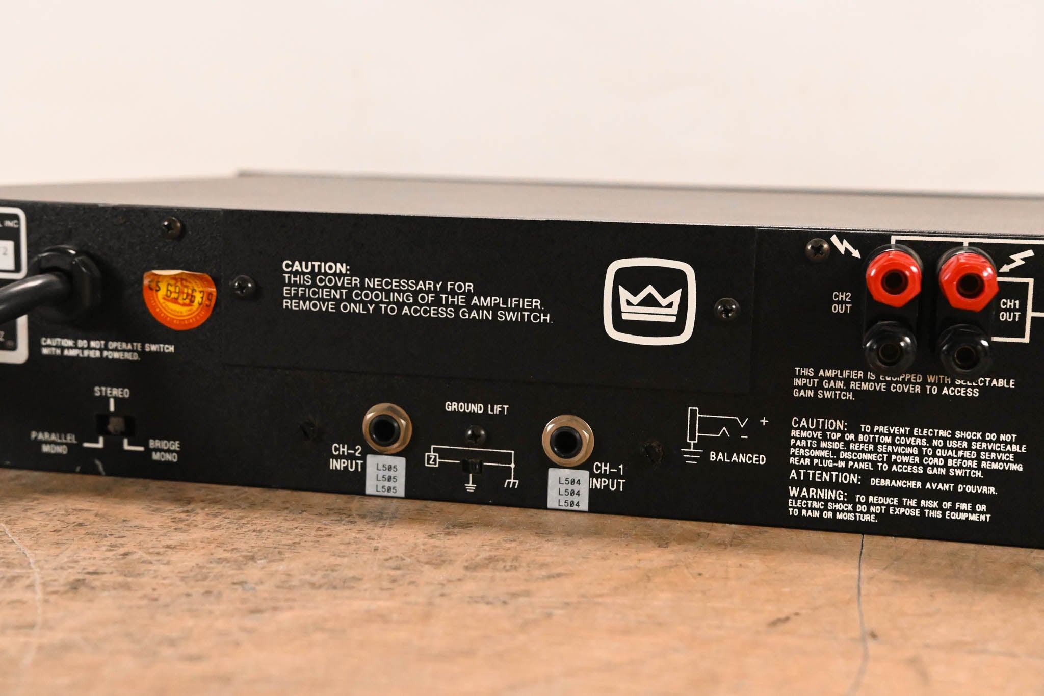Crown 460 CSL 2-Channel Power Amplifier