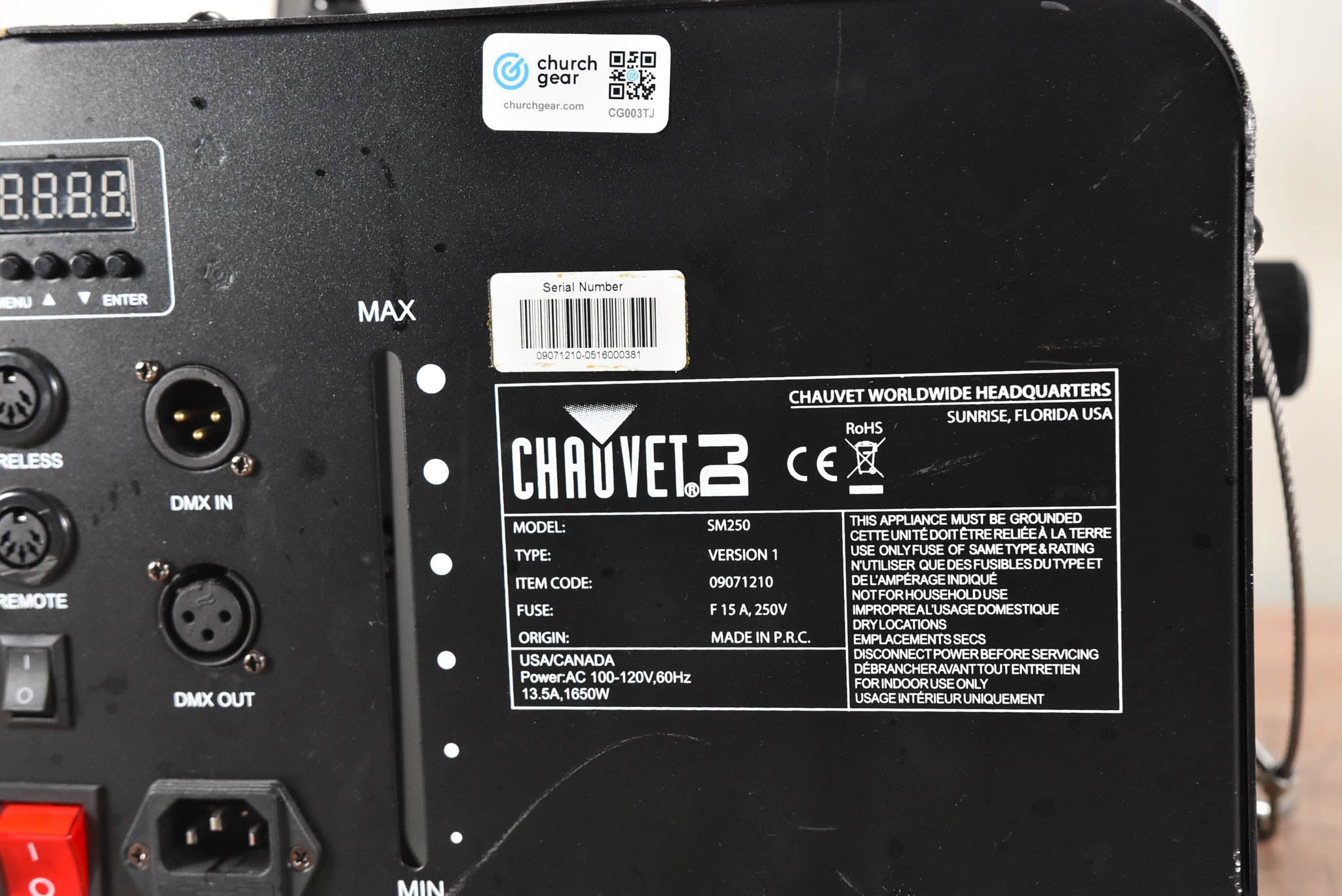 Chauvet SM250 Snow Machine