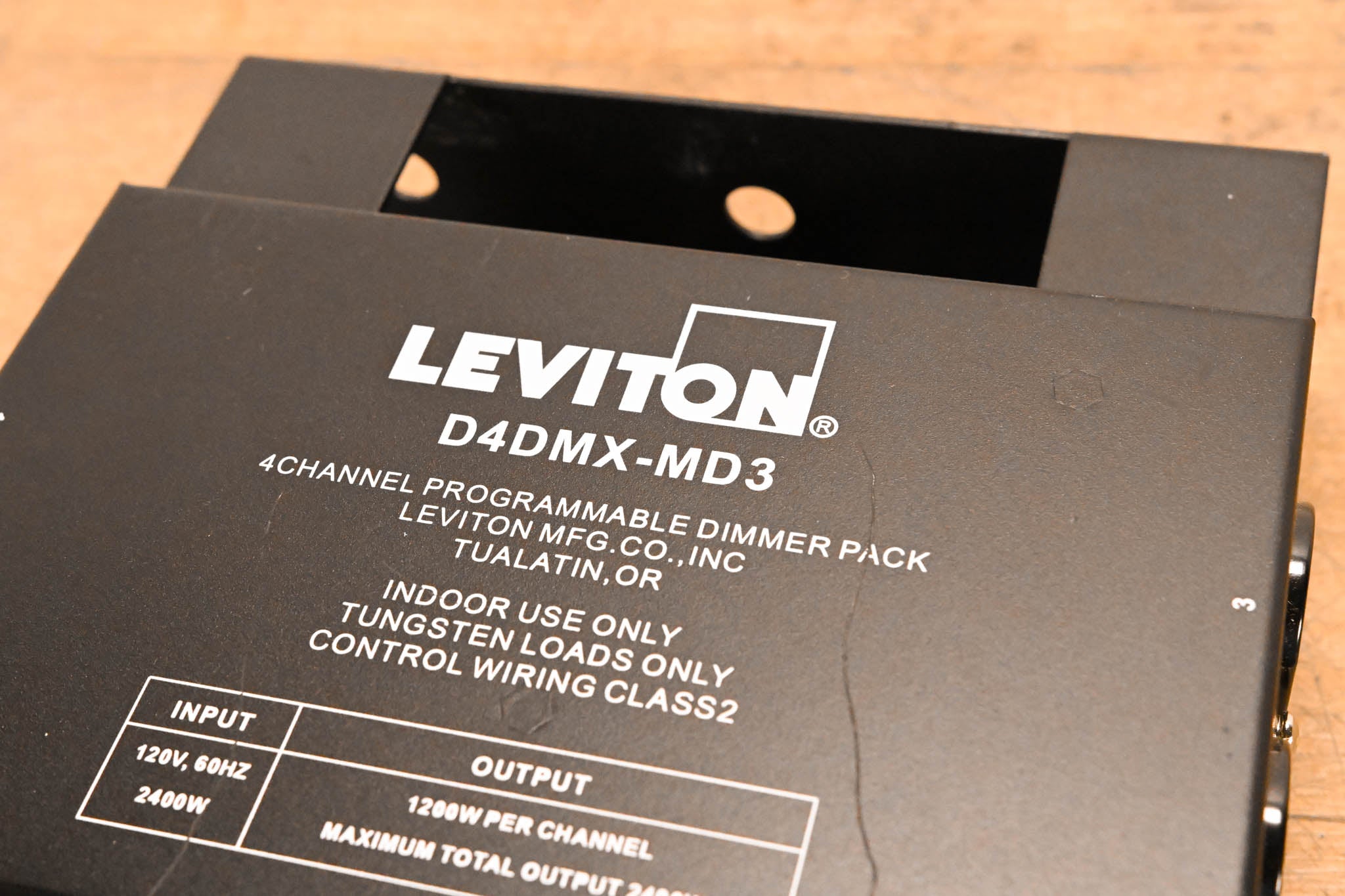 Leviton D4DMX-MD3 4-Channel Programmable Dimmer Pack
