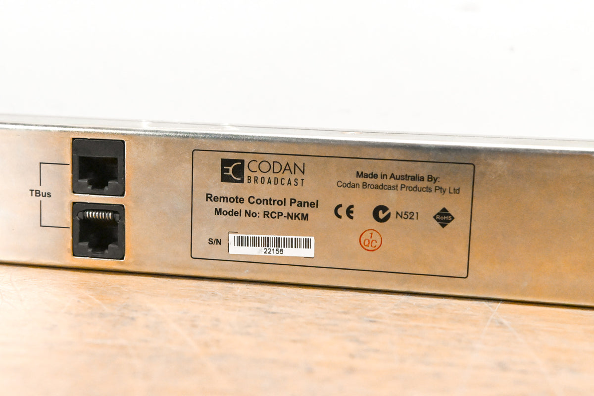 Codan Broadcast RCP-NKM 1RU Remote Control Panel (NO POWER SUPPLY)