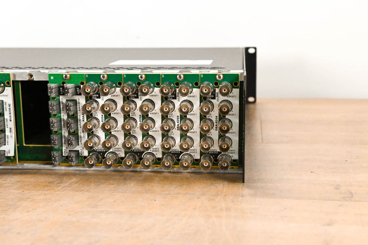 Ross DFR-8321 OpenGear 2RU Module Frame with Cards