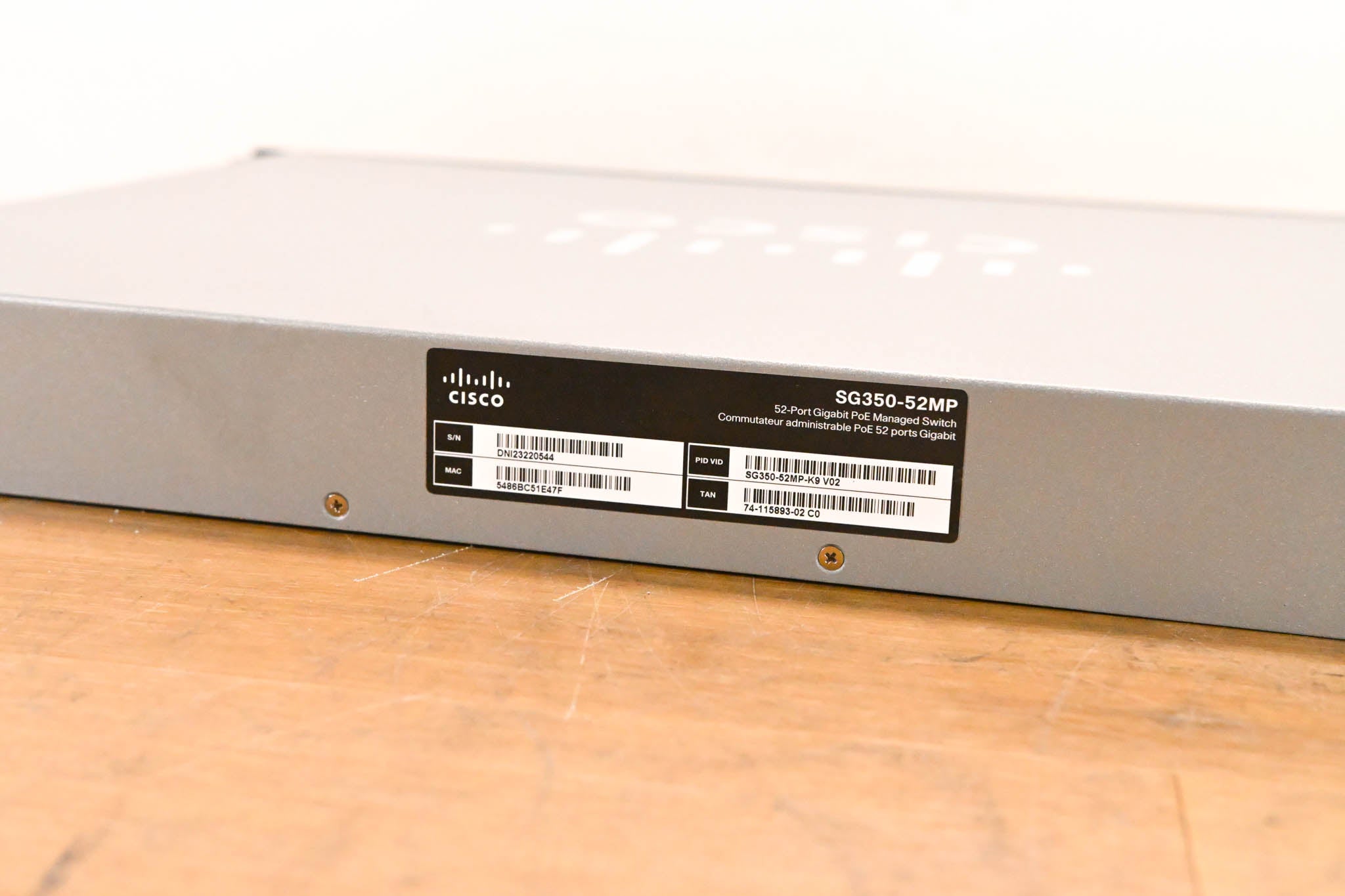 Cisco SG350-52MP 52-Port Gigabit PoE Managed Switch