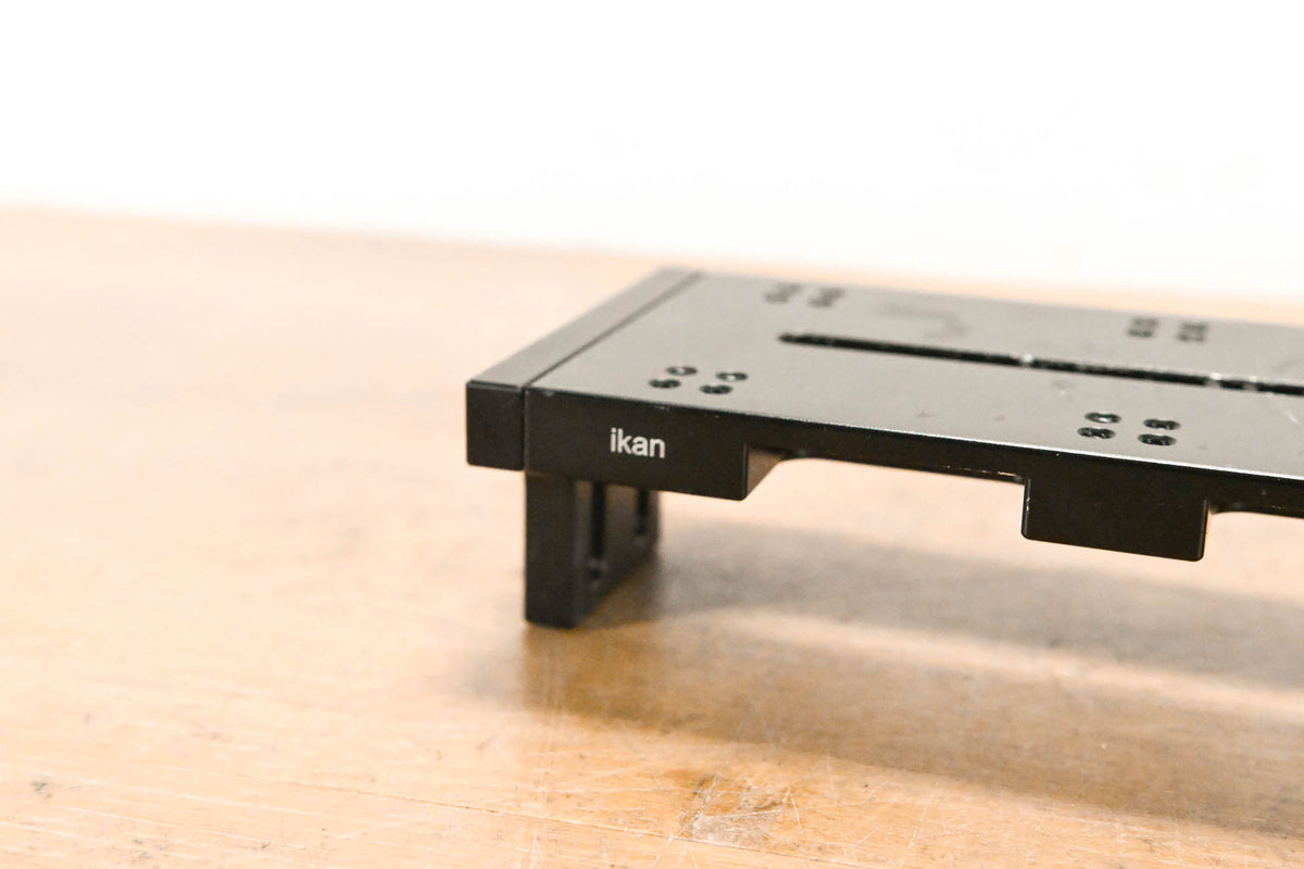 Ikan LBP-04 Black Adjustable Camera Baseplate w/ two LBP-02 Riser Blocks