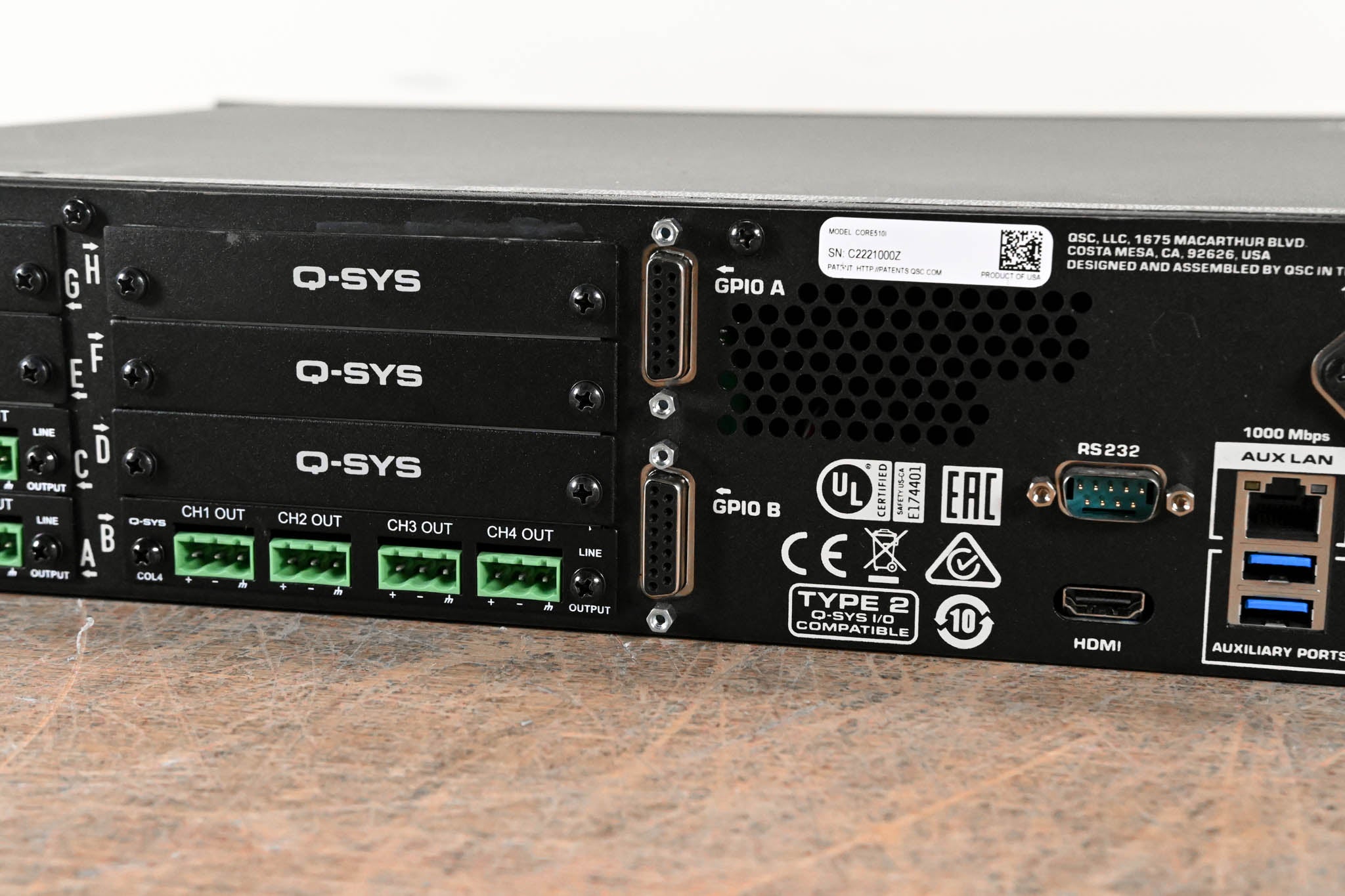 QSC Q-SYS CORE 510i Integrated Core Processor