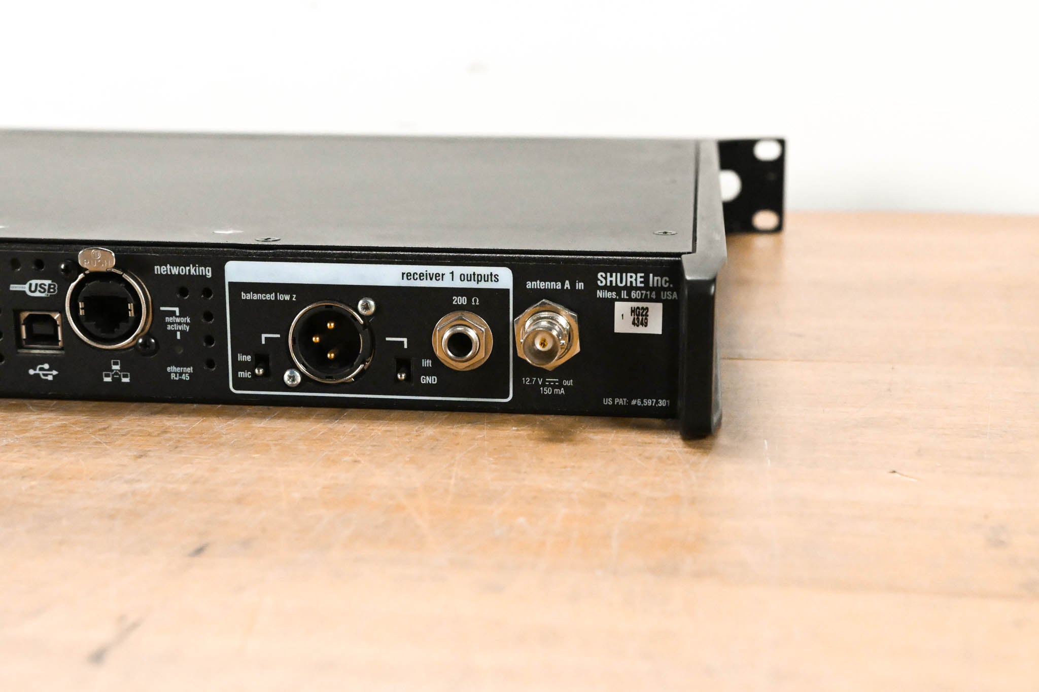 Shure UR4D Dual Receiver w/ two UR2 Transmitters (No Capsules) - L3