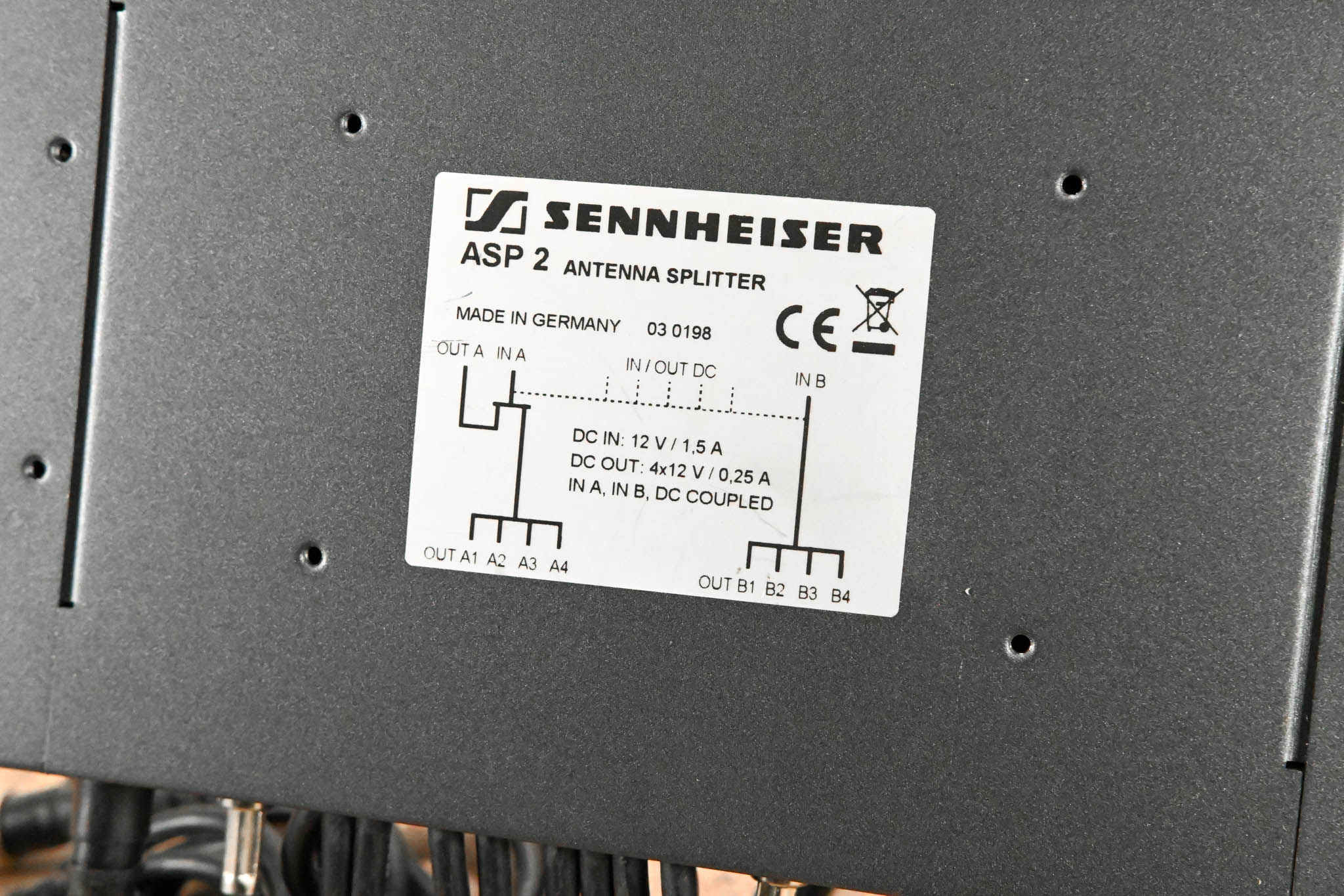 Sennheiser ASP 2 Antenna and Power Distribution System (NO POWER SUPPLY)