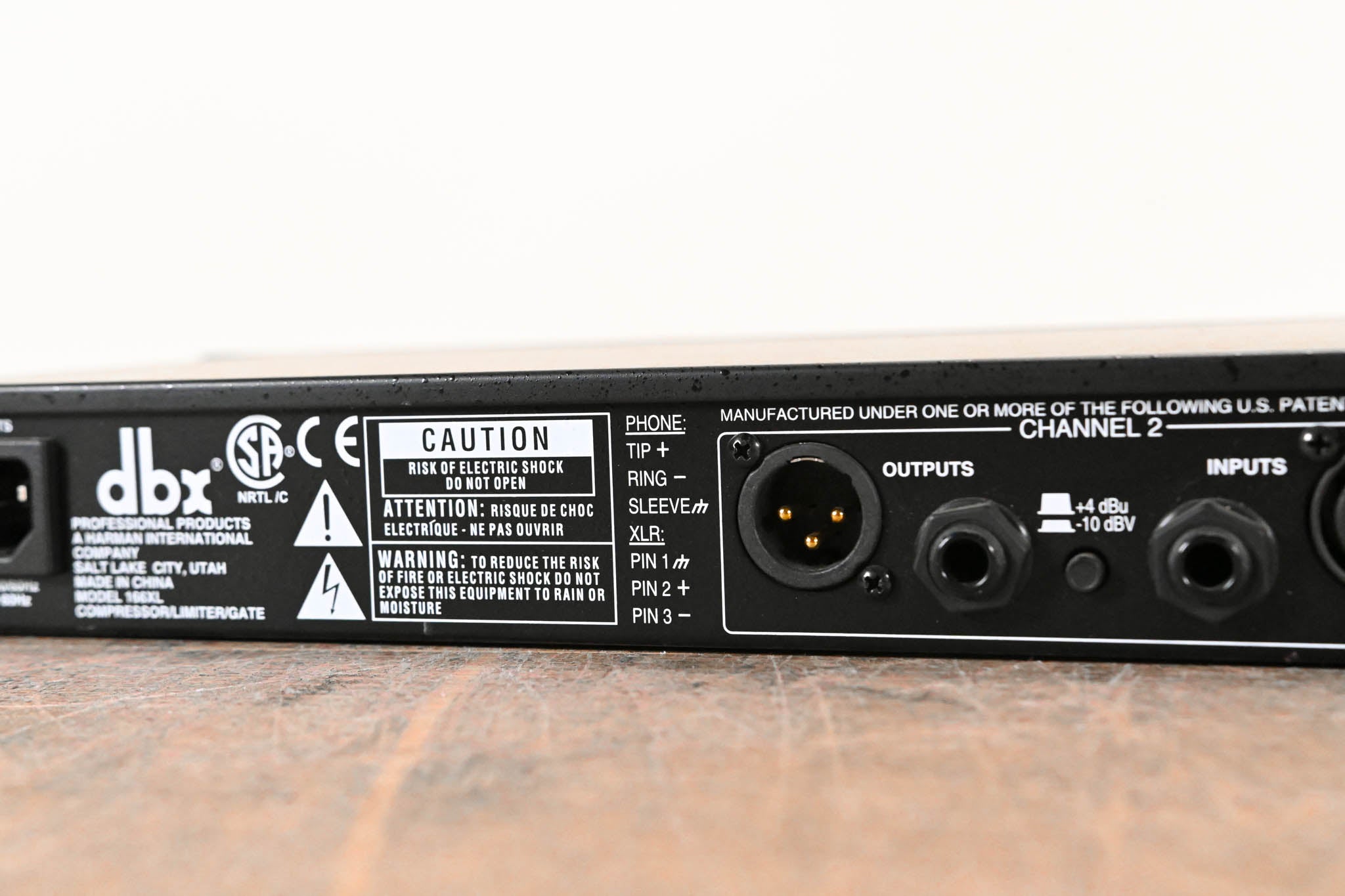 dbx 166XL 2-Channel Compressor/Limiter/Gate