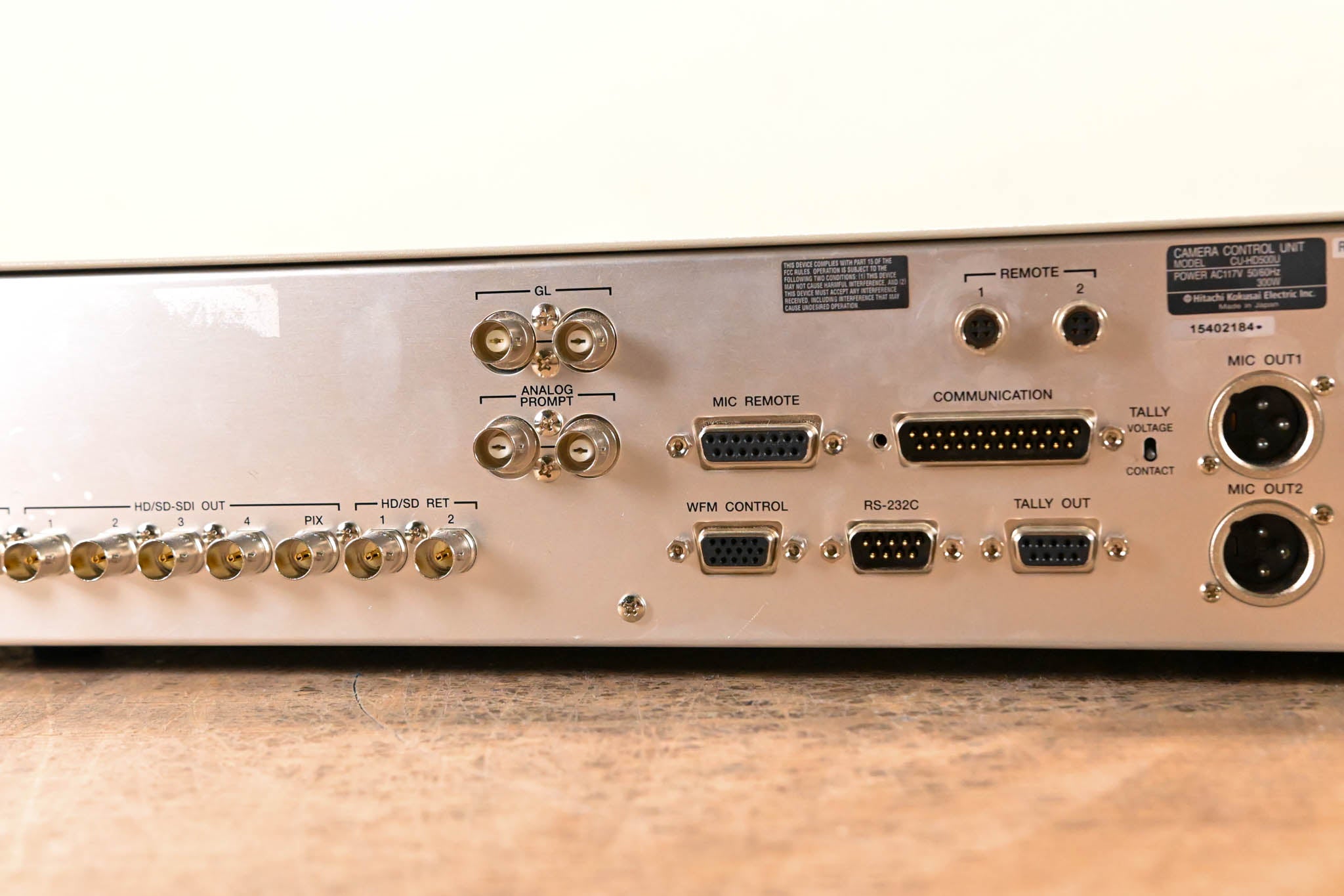 Hitachi CU-HD500 Fiber Optic Camera Control Unit