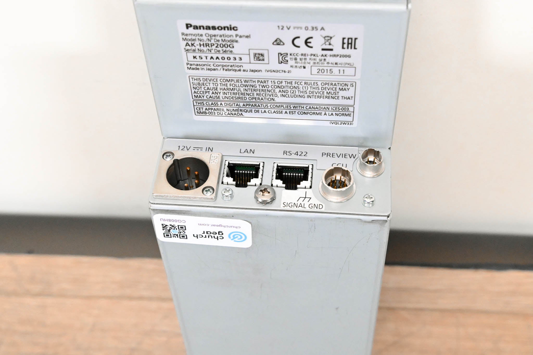 Panasonic AK-HRP200G Remote Operation Panel