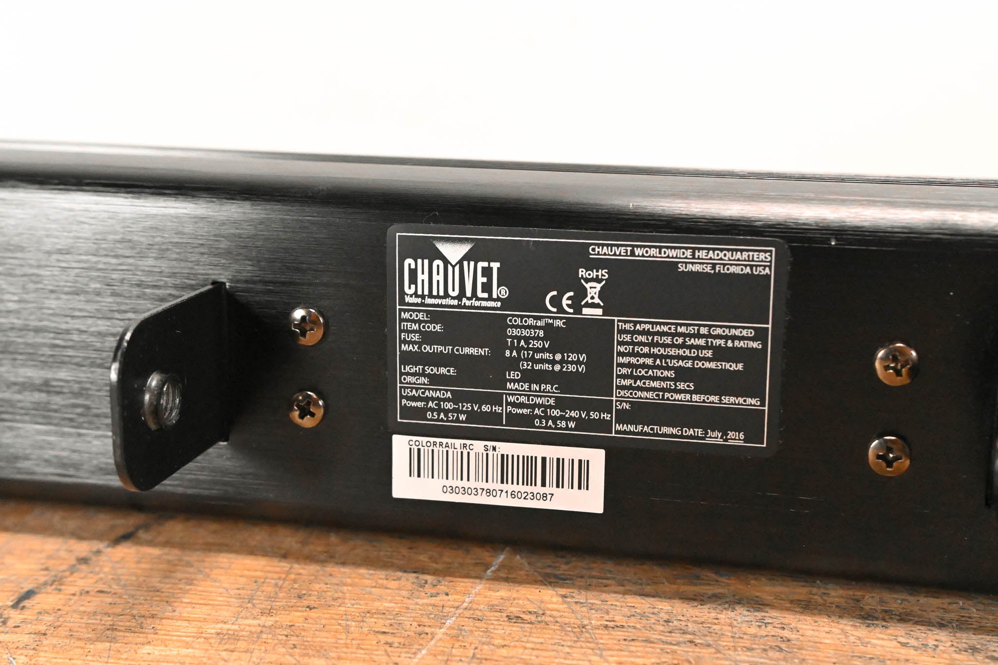 Chauvet COLORrail IRC 320x0.25W RGB LED Strip Light