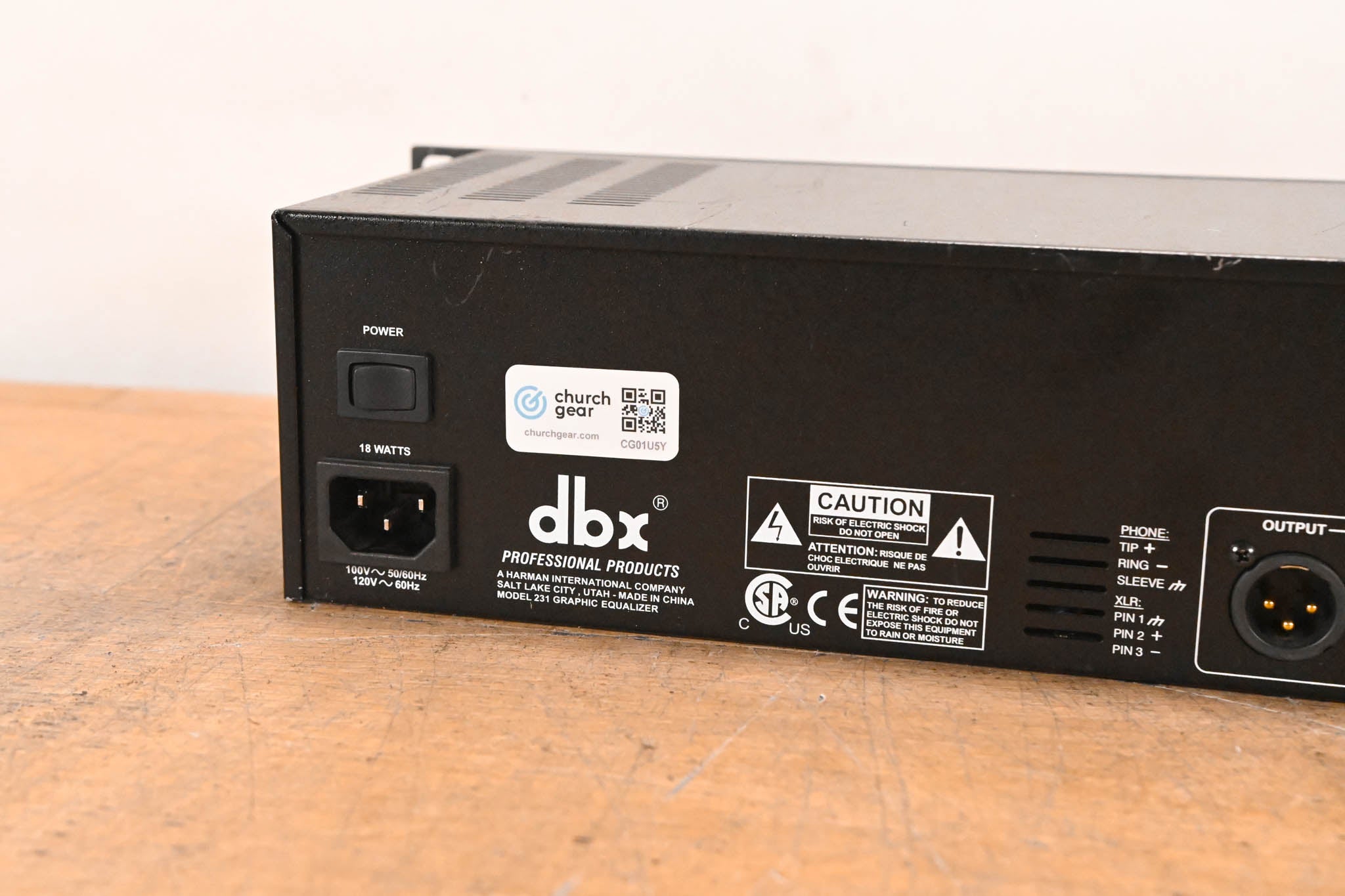 dbx 231 Dual-Channel 31-Band Graphic Equalizer